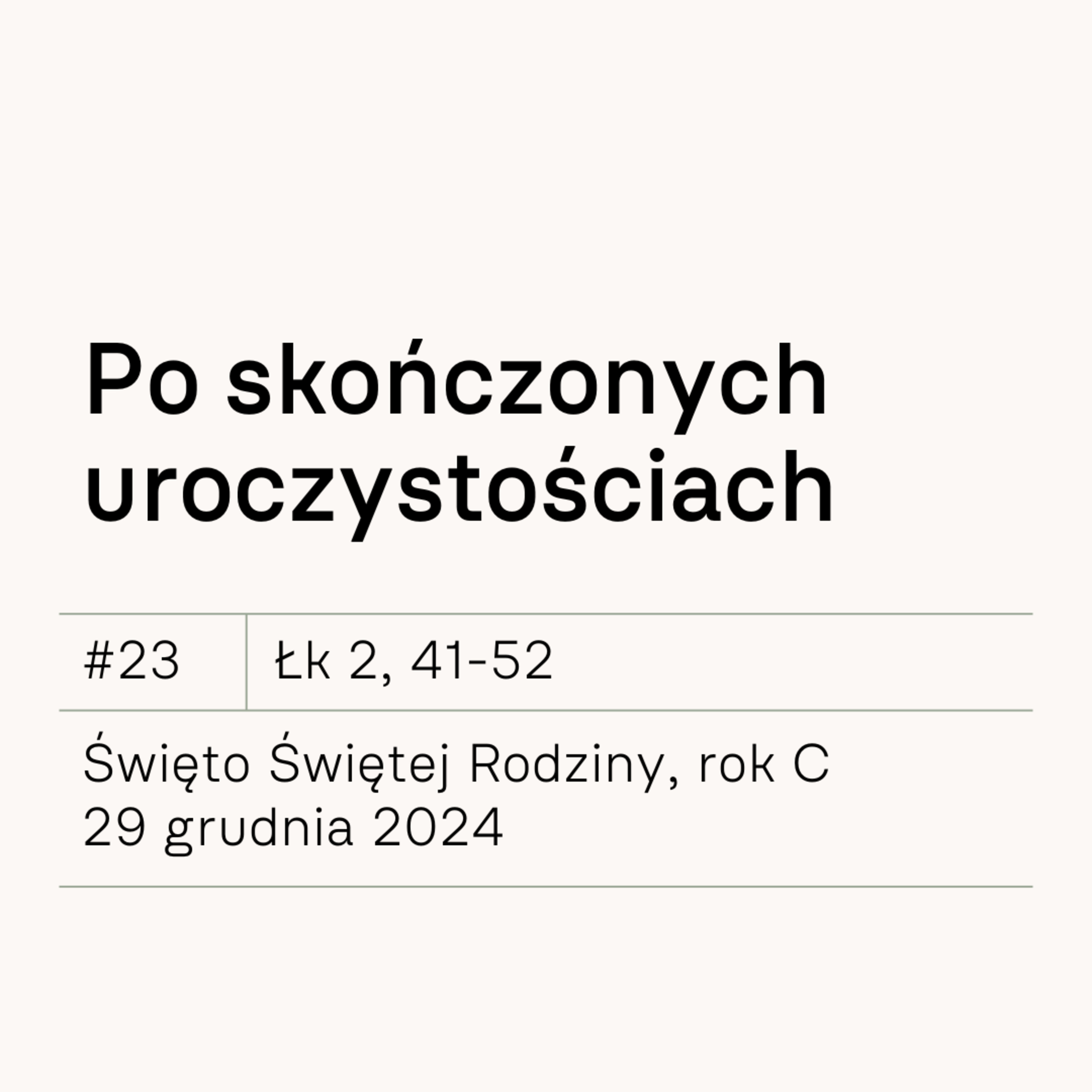 #23 Po skończonych uroczystościach episode artwork