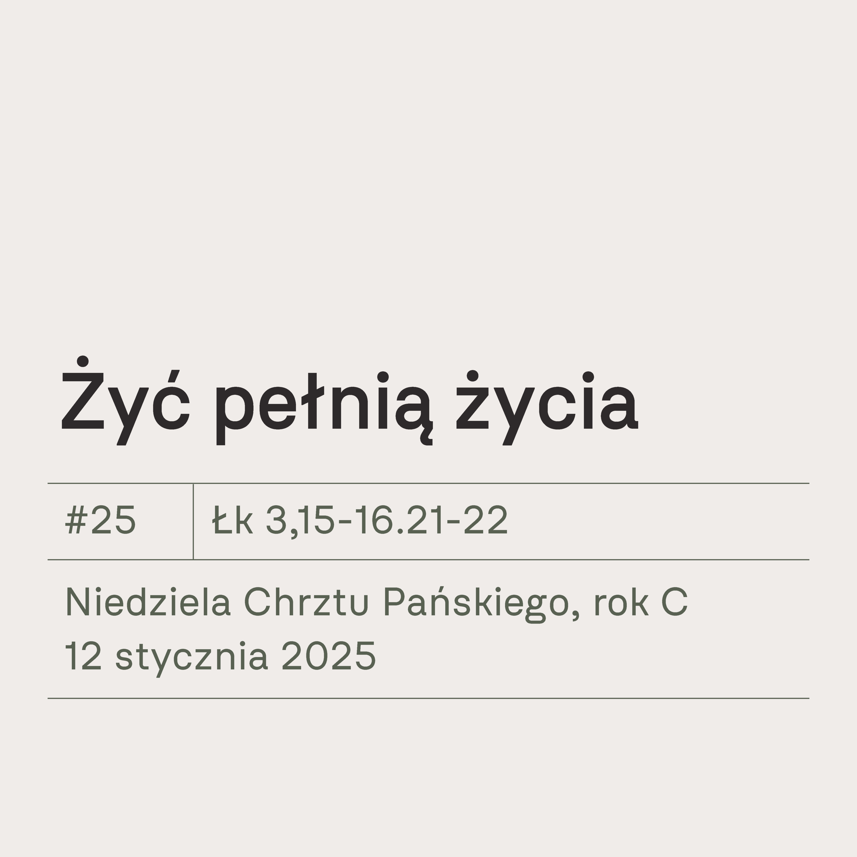 #25 Żyć pełnią życia episode artwork