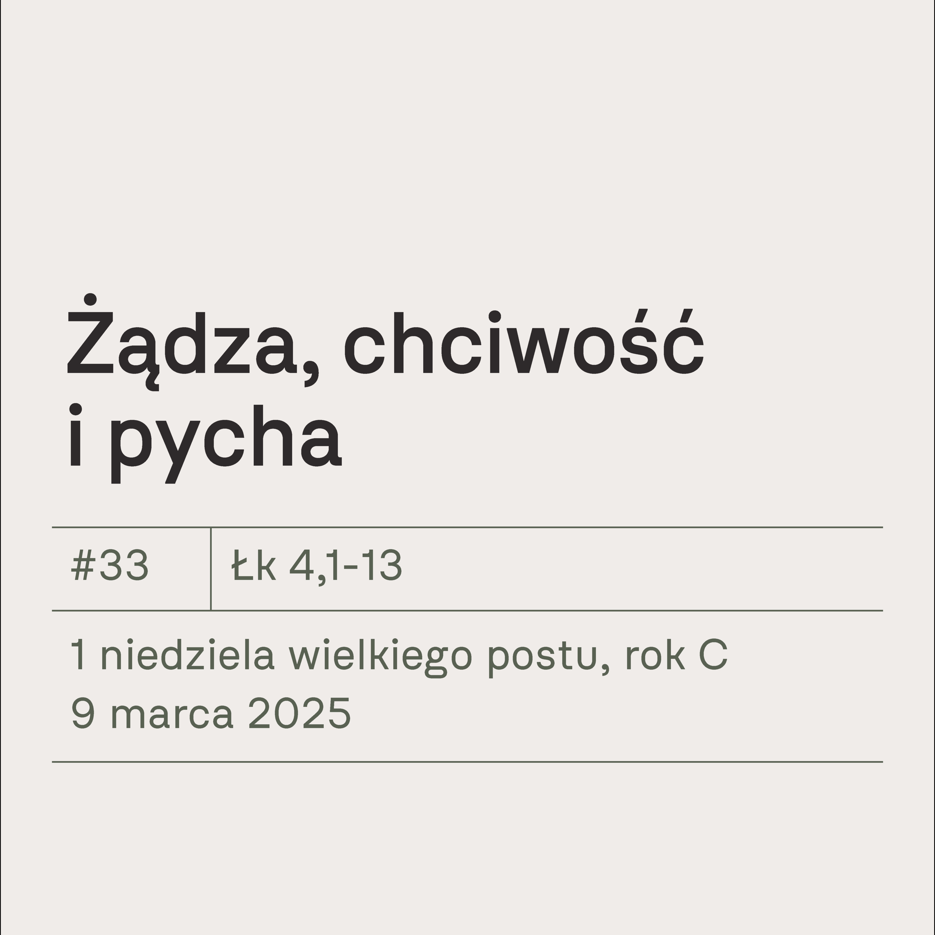 #33 Żądza, chciwość i pycha episode artwork
