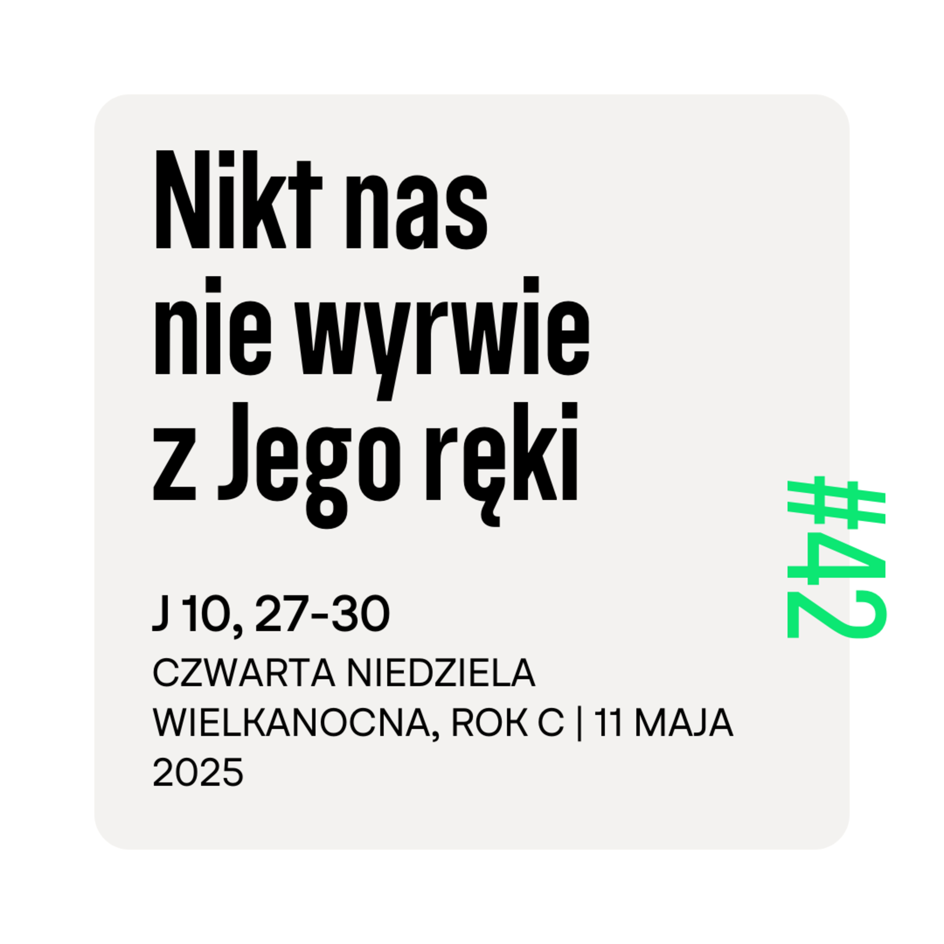 #42 Nikt nie wyrwie nas z Jego ręki episode artwork