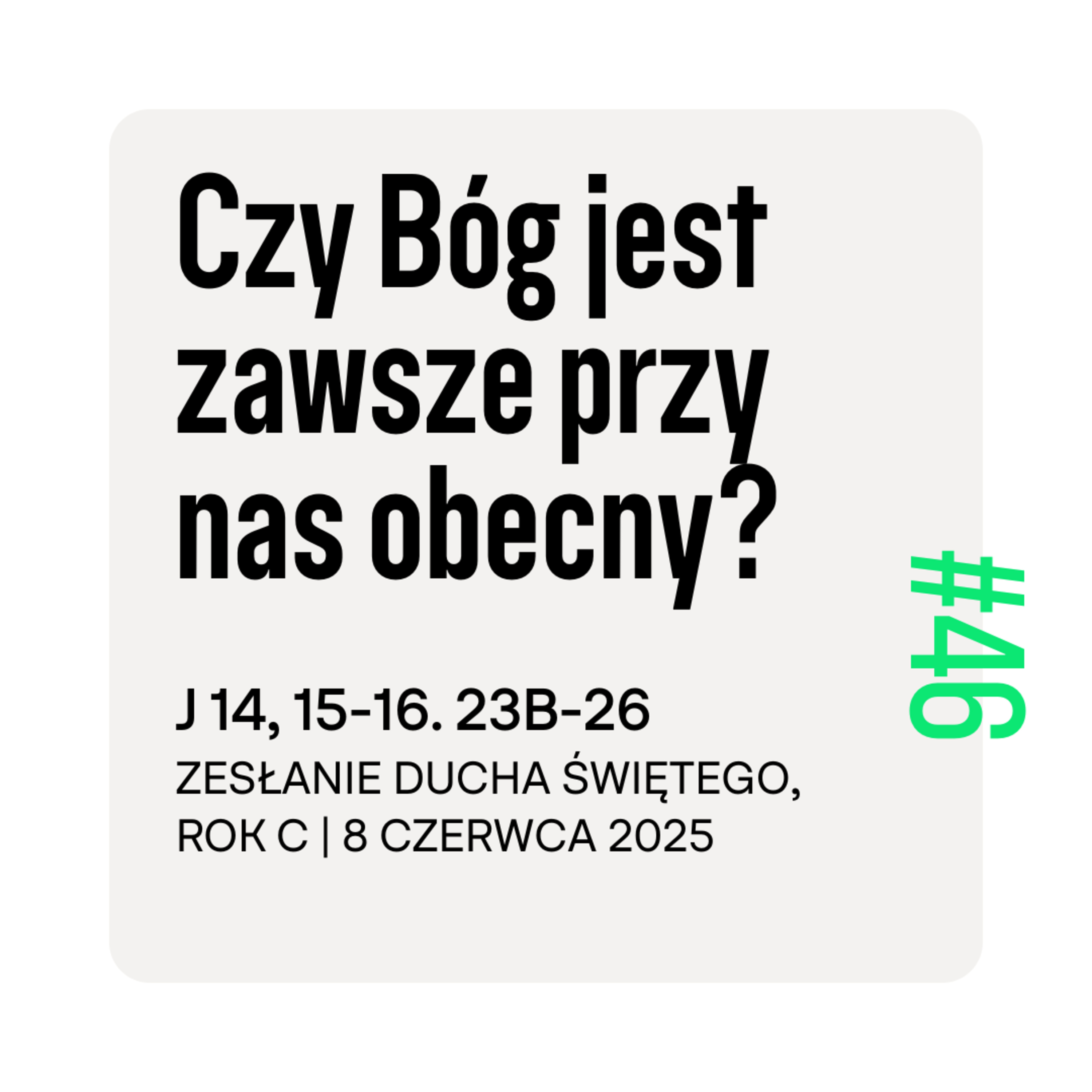 #46 Czy Bóg jest zawsze przy nas obecny? episode artwork
