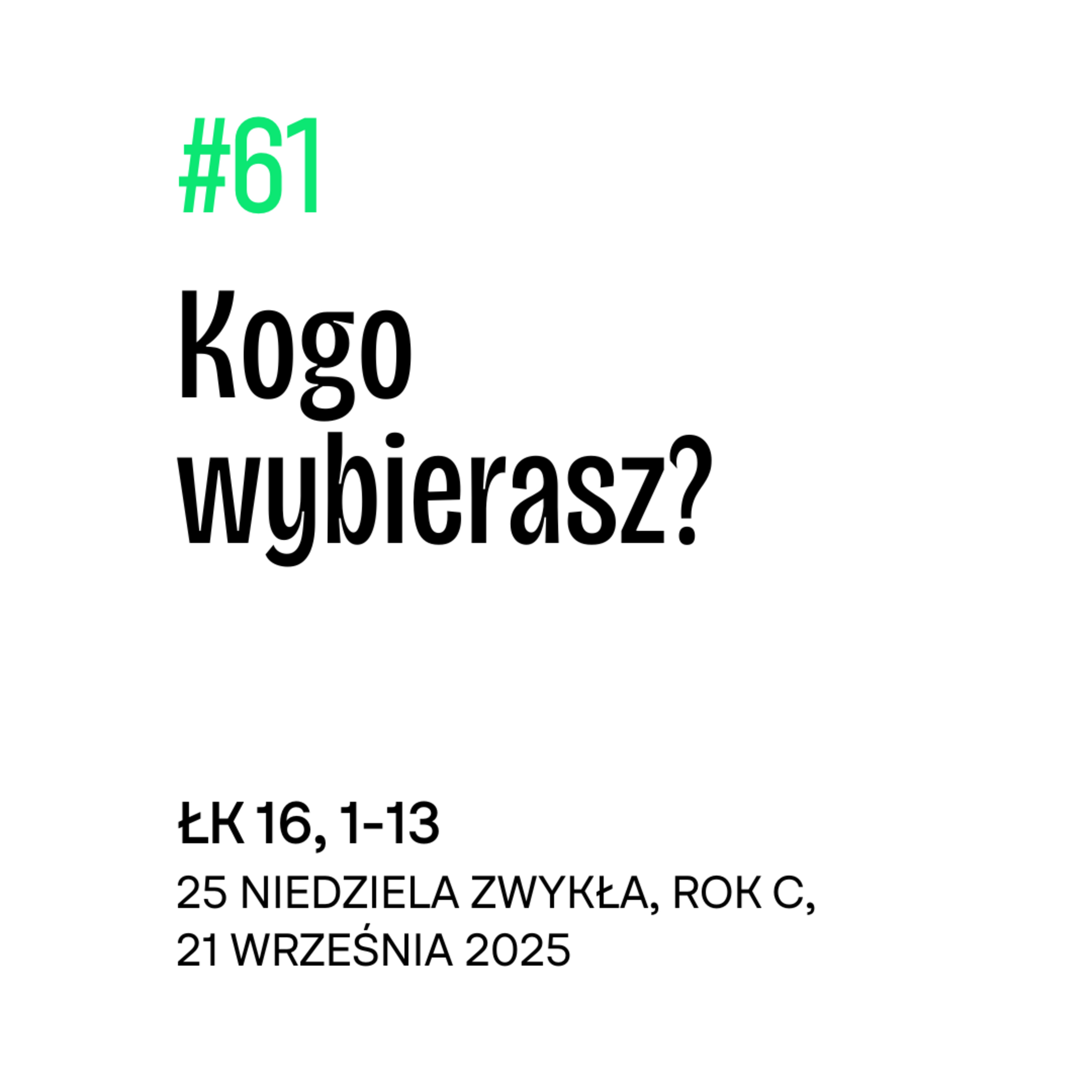 #61 Kogo wybierasz? episode artwork