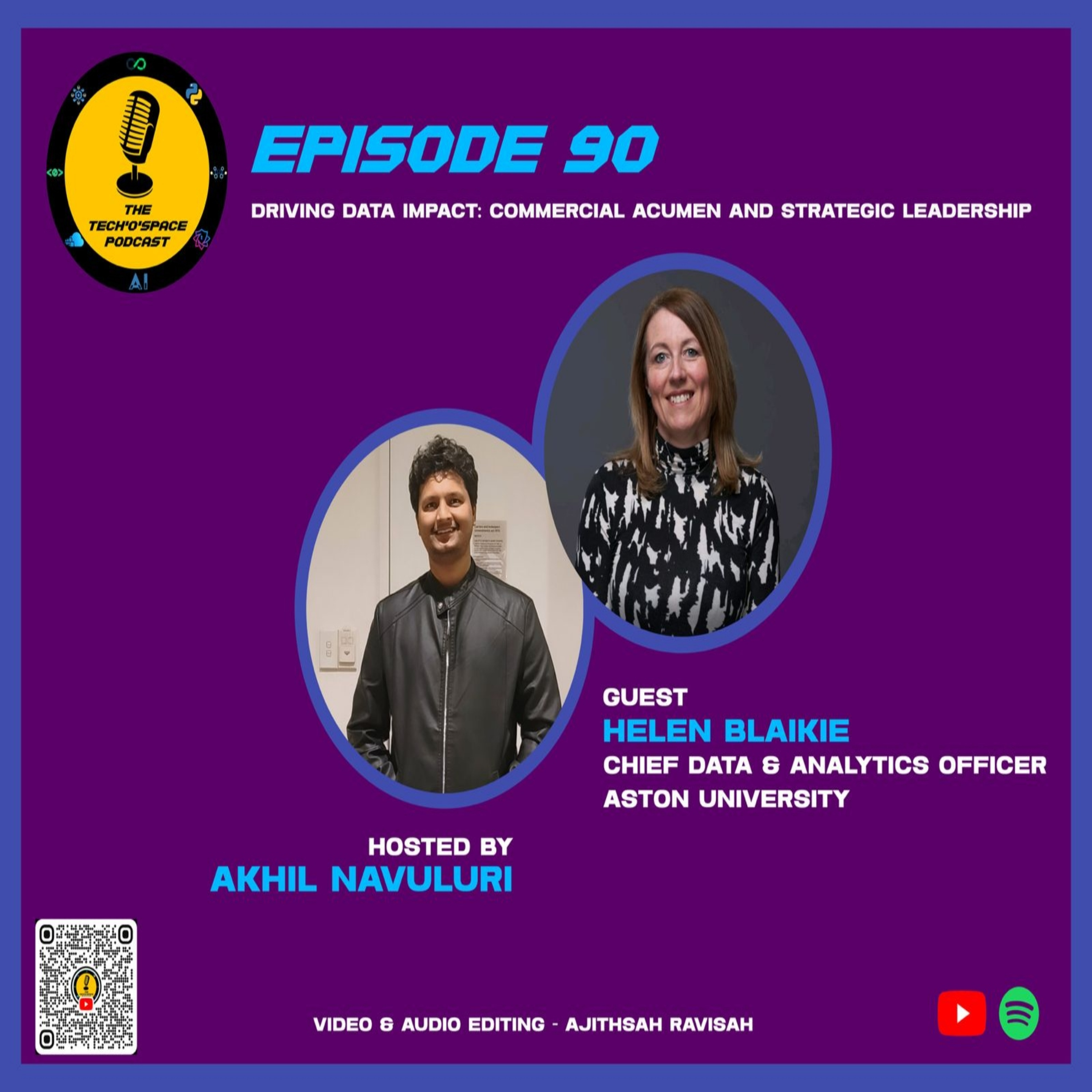 The Tech’o’Space Podcast Ep 90 - Driving Data Impact: Commercial Acumen and Strategic Leadership episode artwork