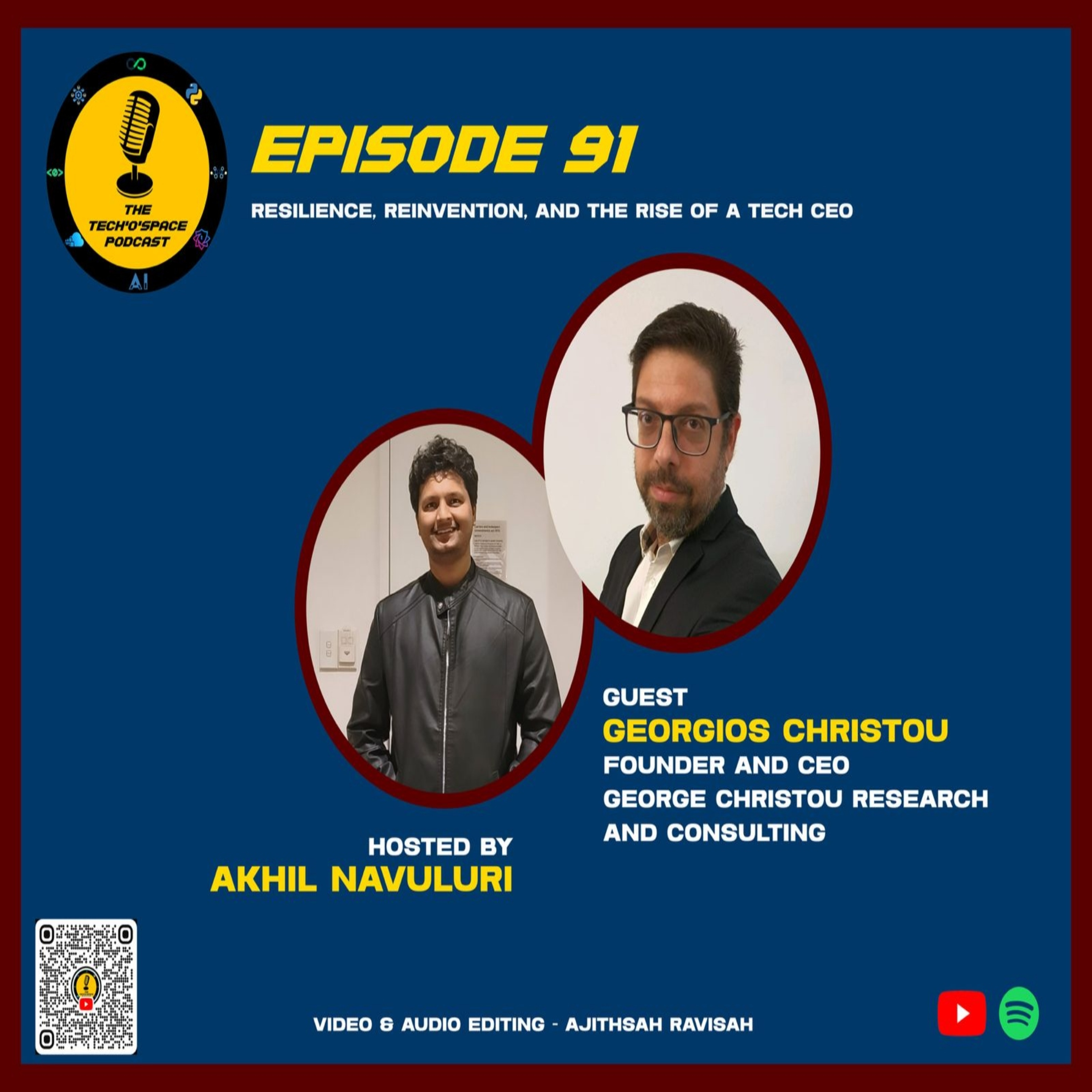 The Tech’o’Space Podcast Ep 91 - Resilience, Reinvention, and the Rise of a Tech CEO episode artwork