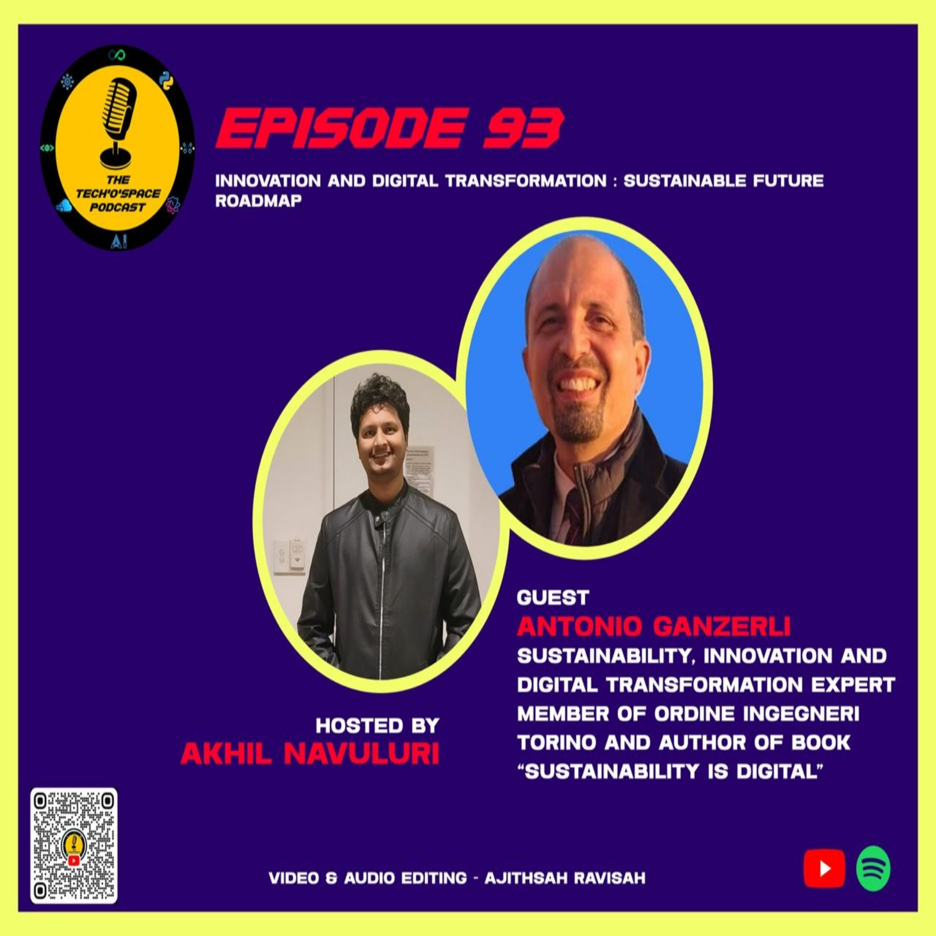 The Tech’o’Space Podcast Ep 93 - Innovation and Digital Transformation : Sustainable Future Roadmap episode artwork
