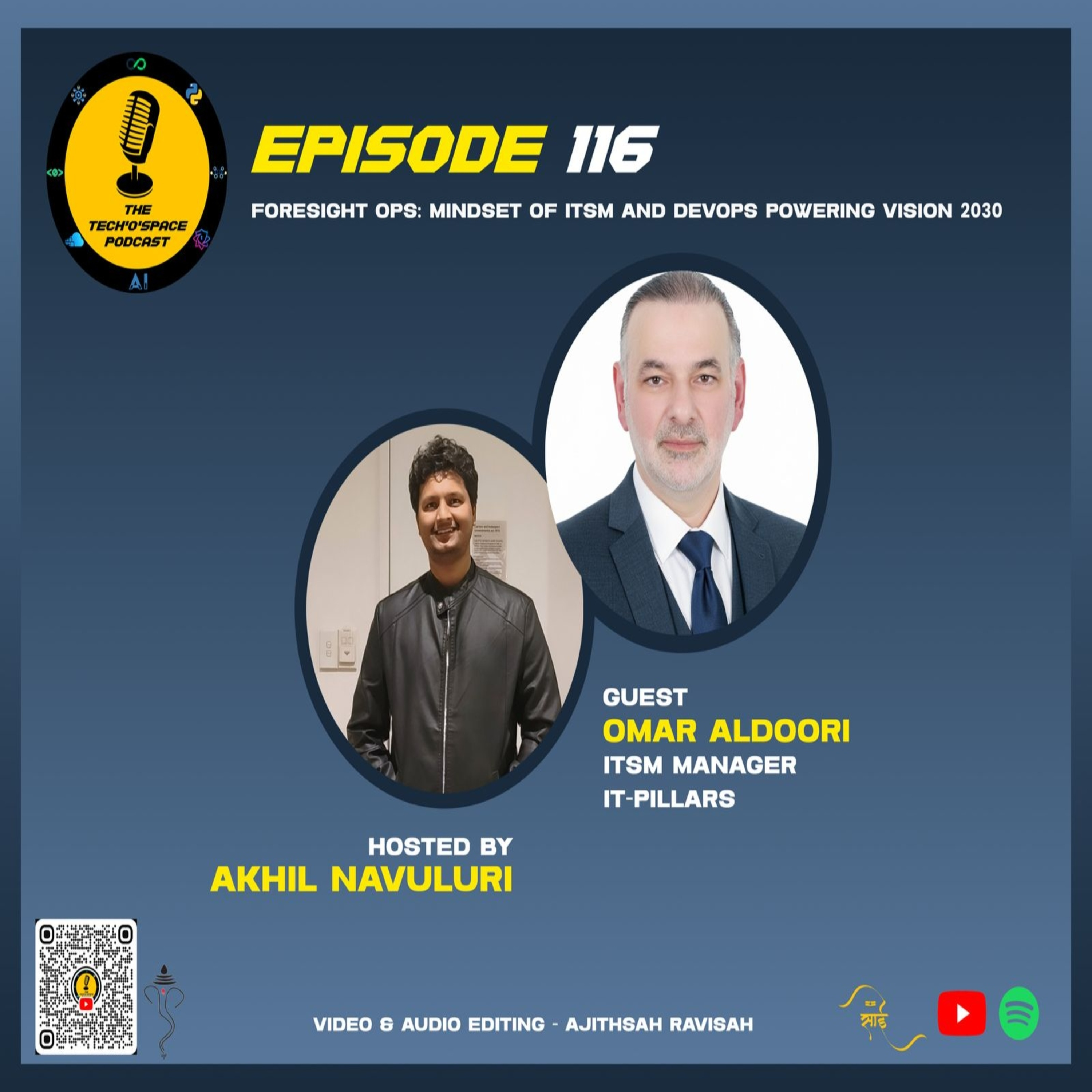The Tech’o’Space Podcast Ep 116 - Foresight Ops: Mindset of ITSM and DevOps Powering Vision 2030 episode artwork