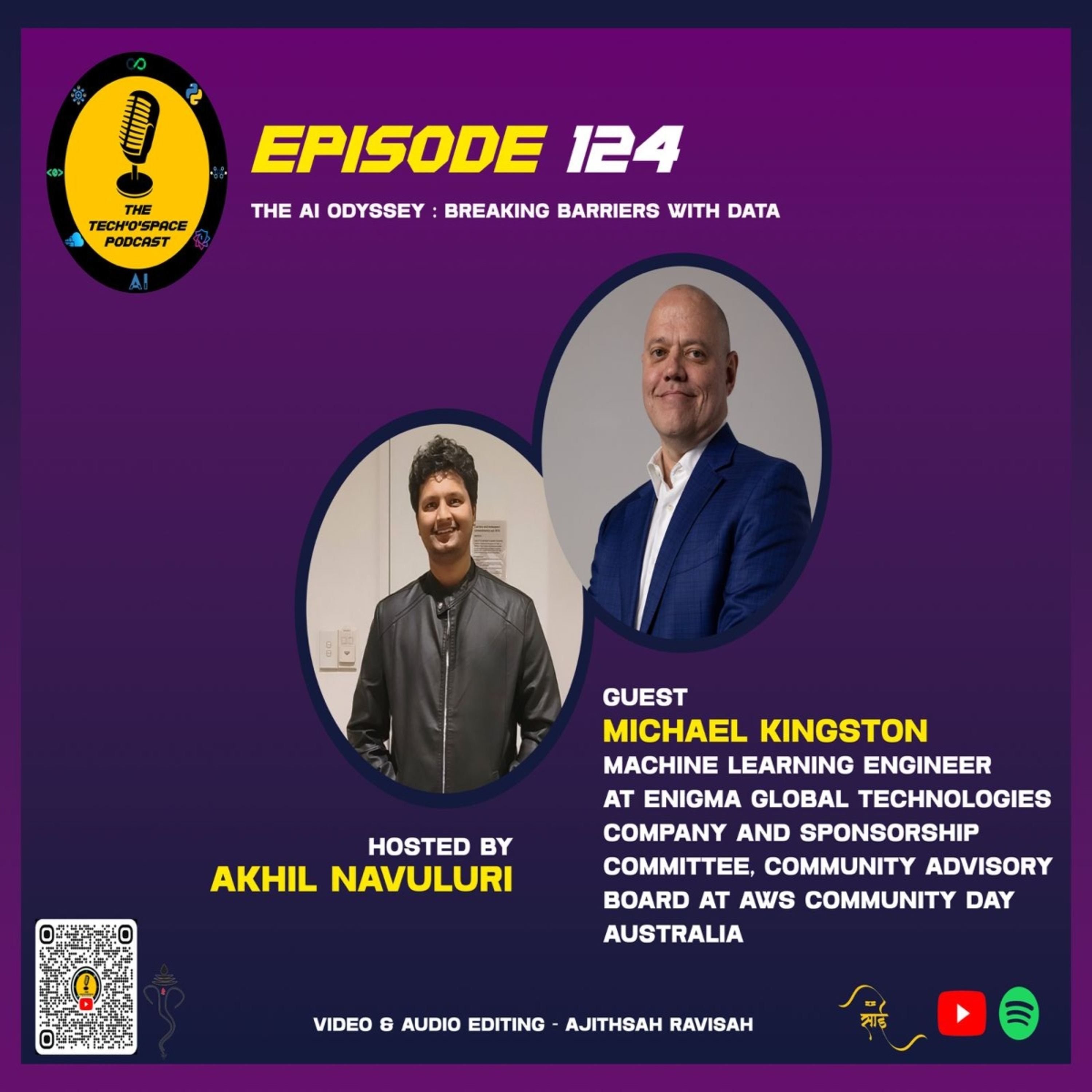 The Tech’o’Space Podcast Ep 124 - The AI Odyssey : Breaking Barriers with Data episode artwork