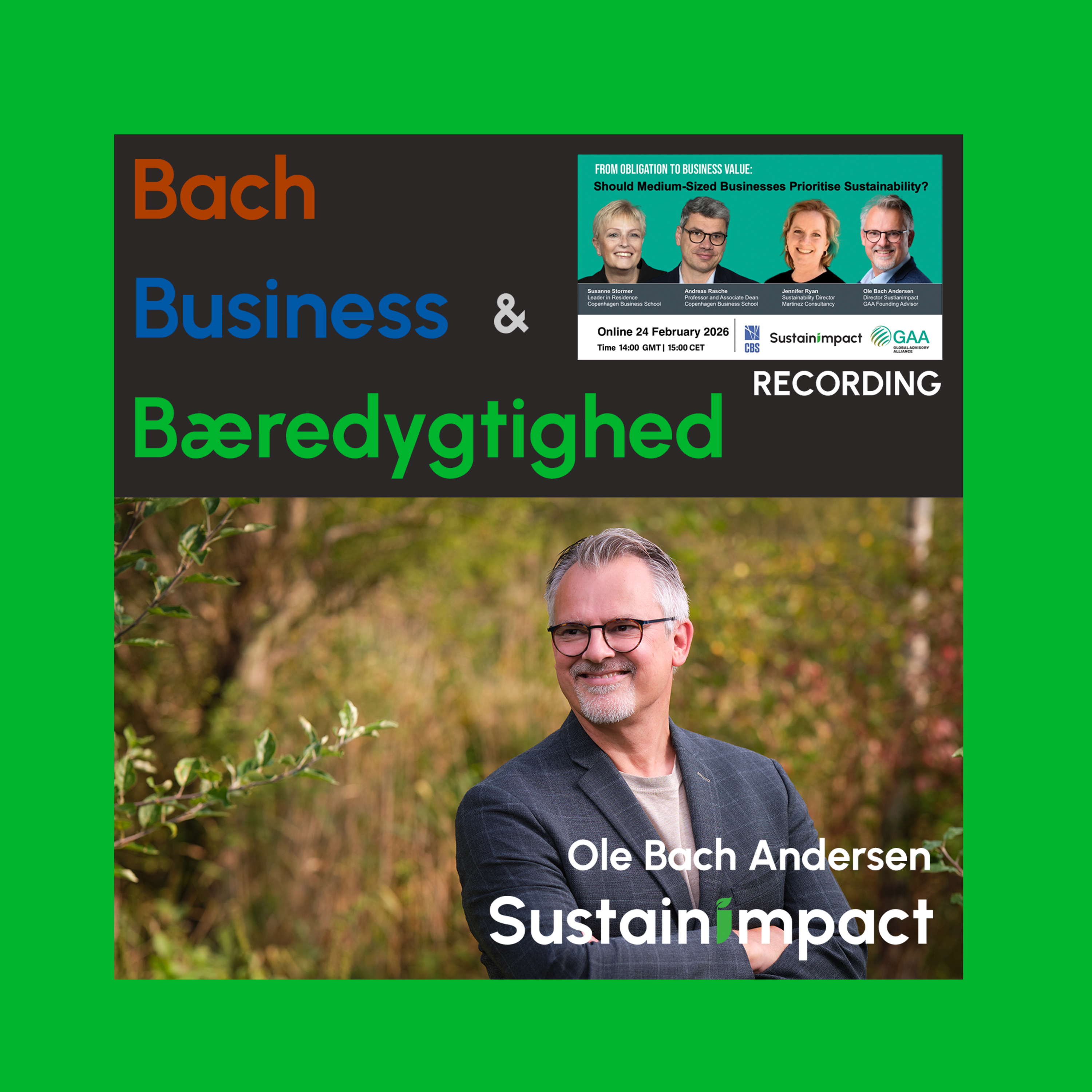 Bach om Business og Bæredygtighed