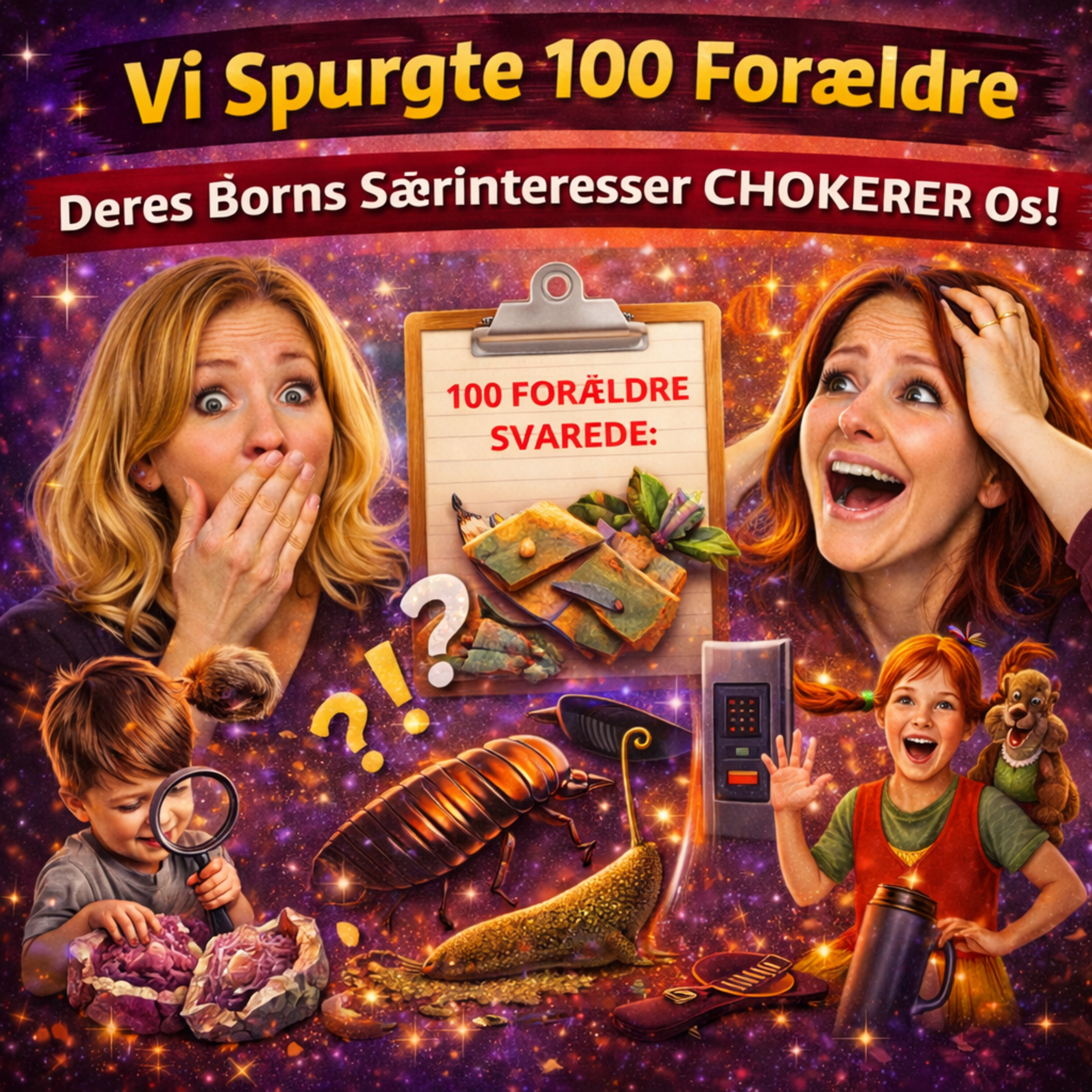 [Episode 16] - Vi Spurgte 100 Forældre – Deres Børns Særinteresser CHOKERERDE Os! 😱🐌🚪 episode artwork