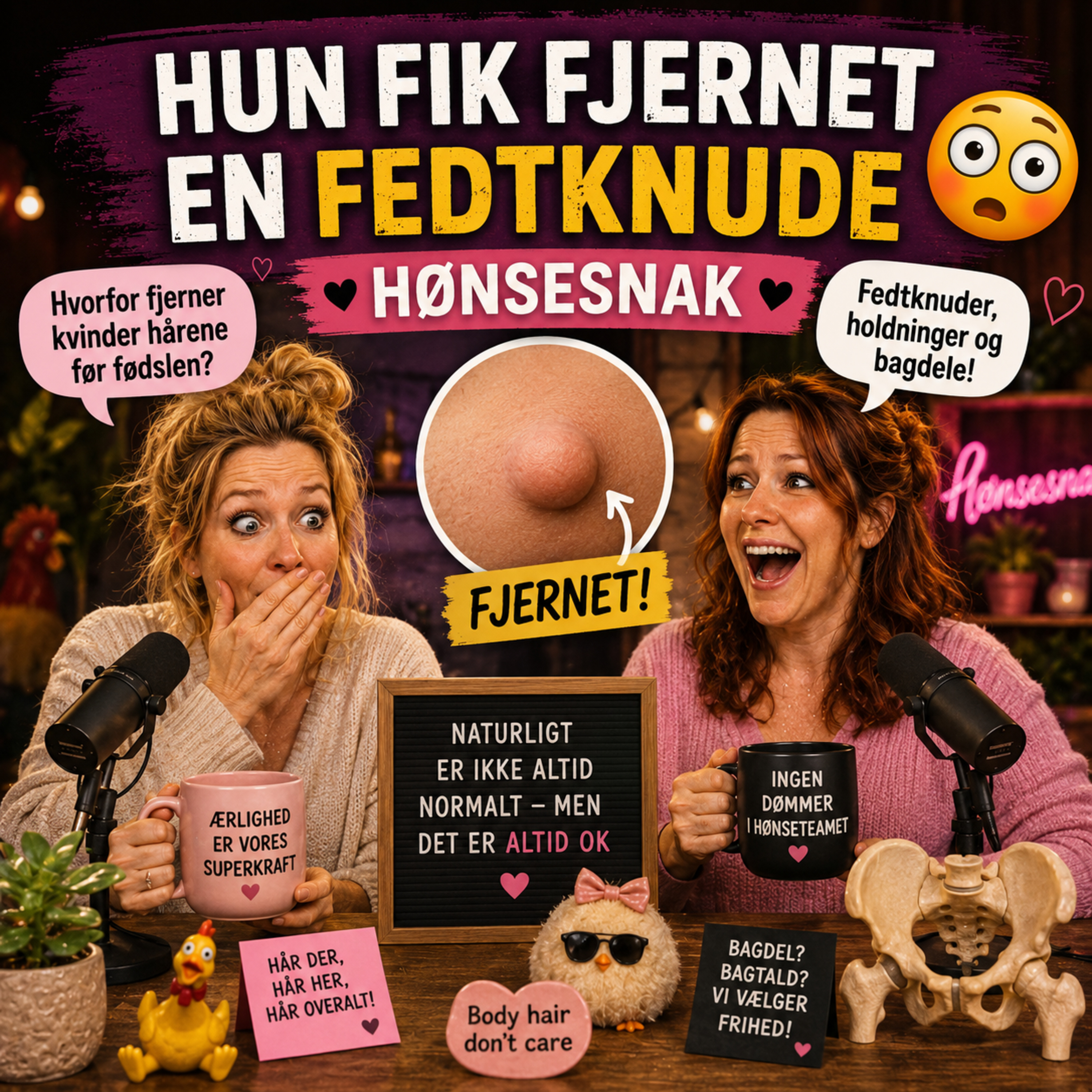 [Episode 31] - Hun fik fjernet en fedtknude – så begyndte snakken om røvskæg 😳 episode artwork