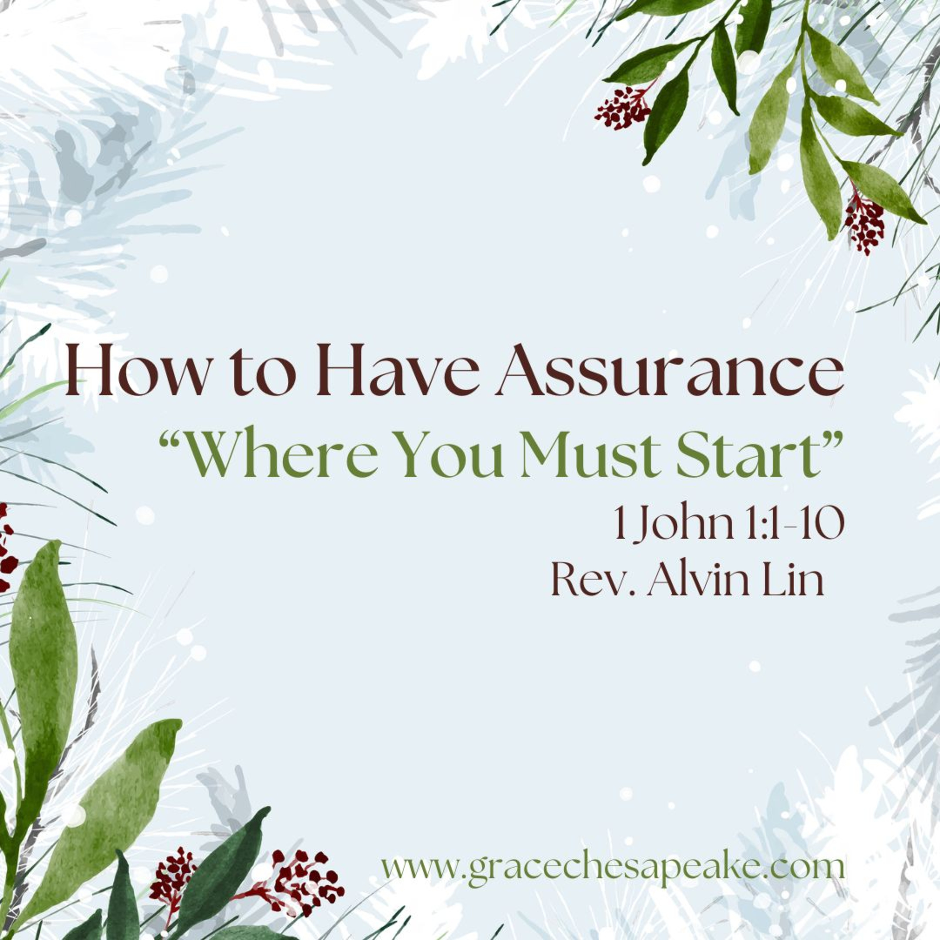 How to Have Assurance-1. Where You Must Start episode artwork