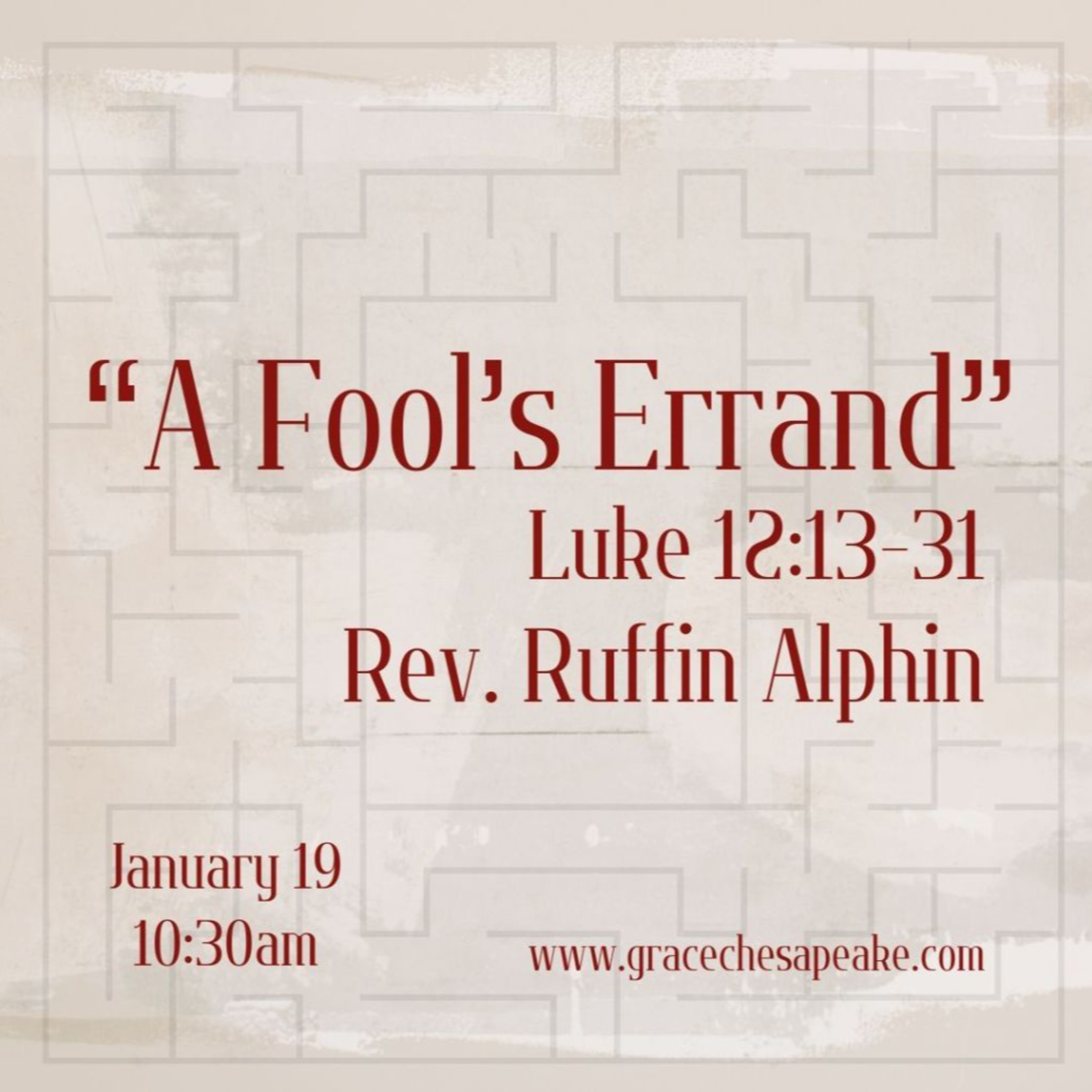 A Fool's Errand episode artwork