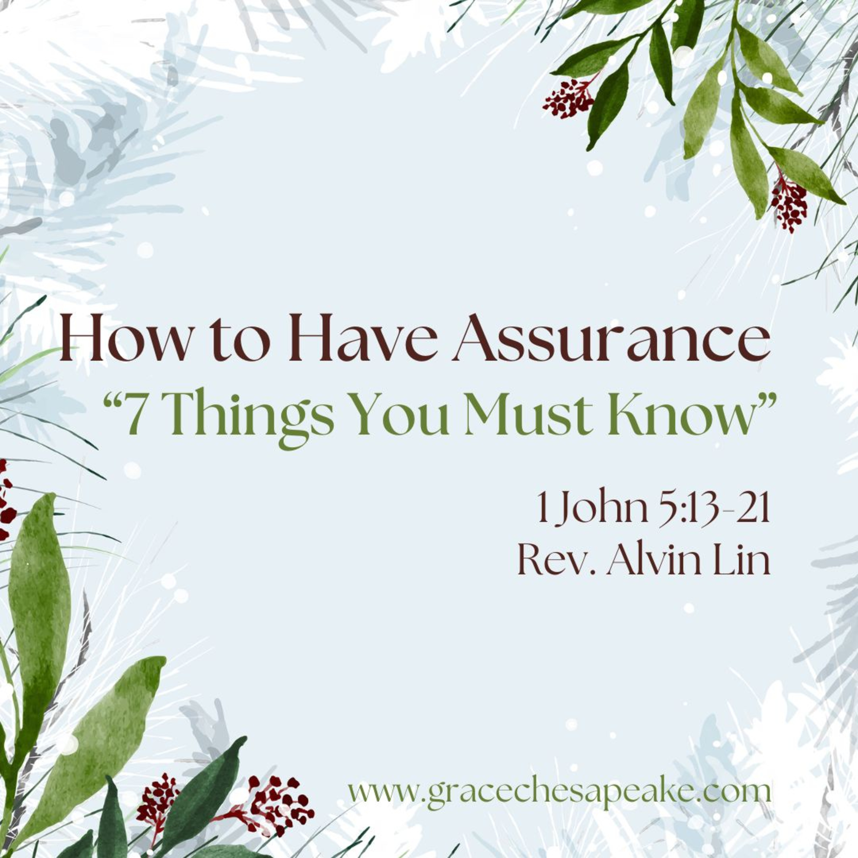 How to Have Assurance - 8. 7 Things You Must Know episode artwork