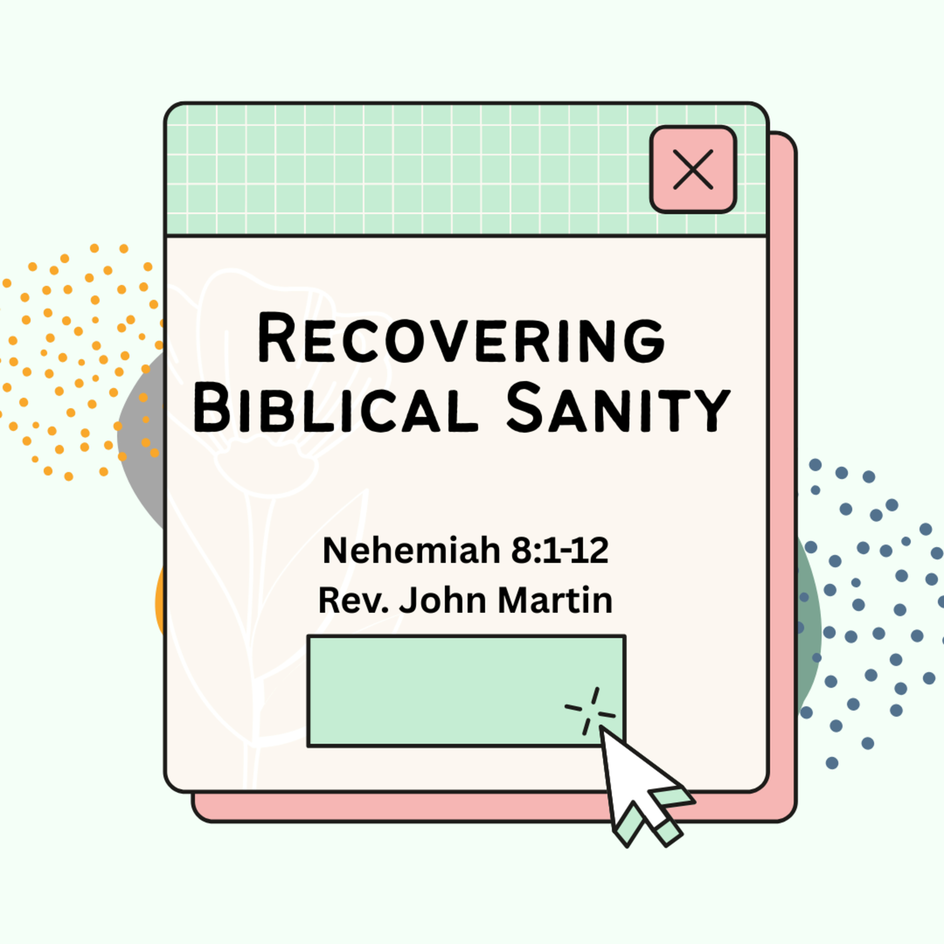 New Beginnings - Recovering Biblical Sanity episode artwork