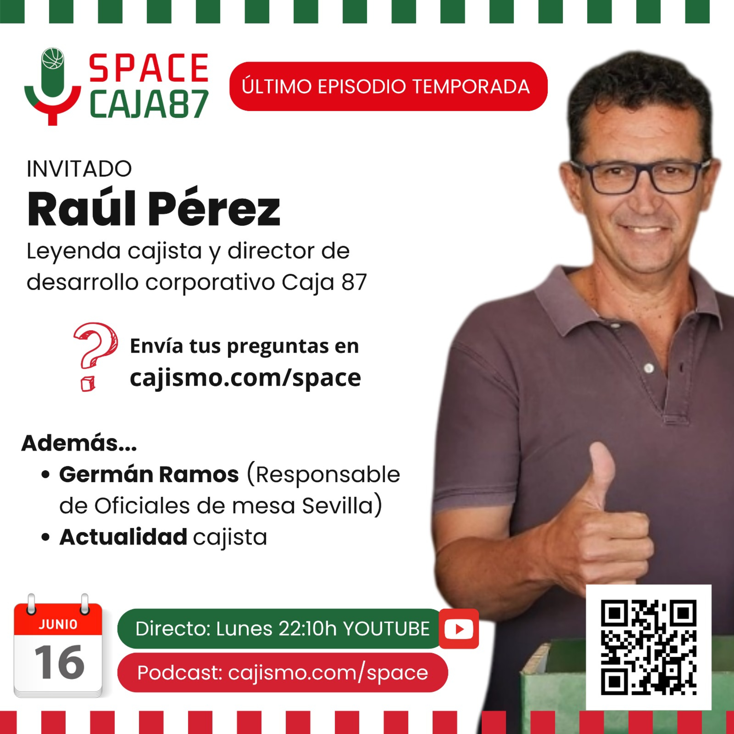 36. Con Raúl Pérez. Fin temporada 1 episode artwork