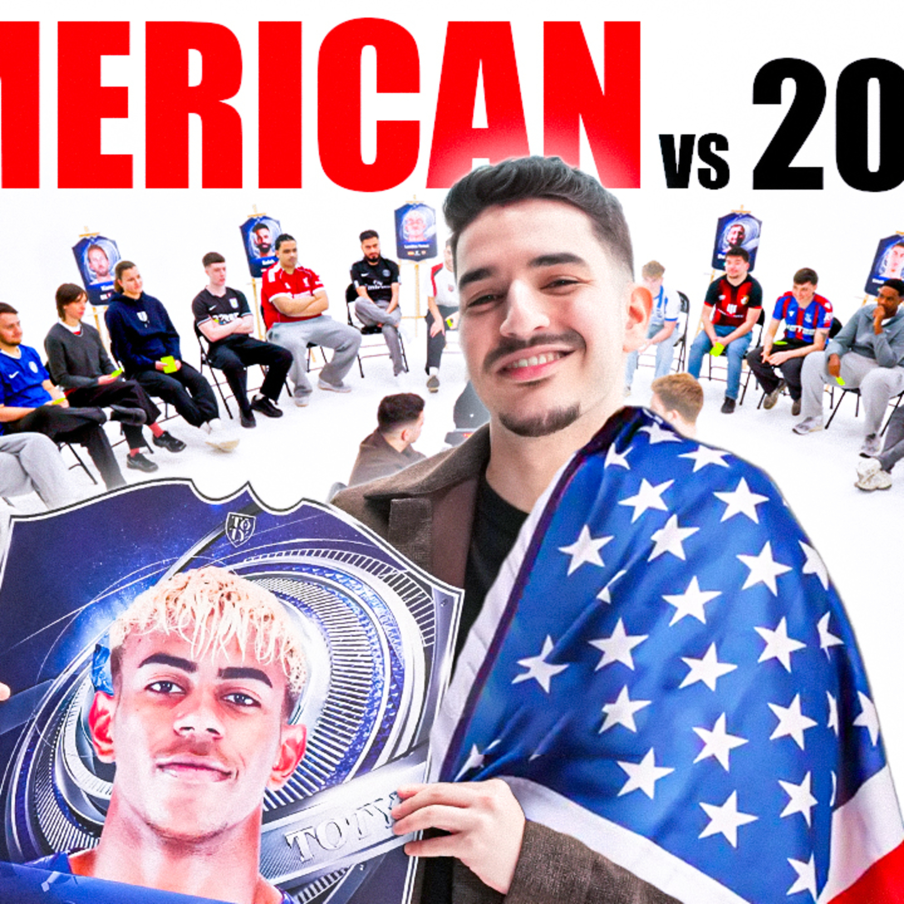  ⁠⁠1 American v 20 English Football Fans episode artwork