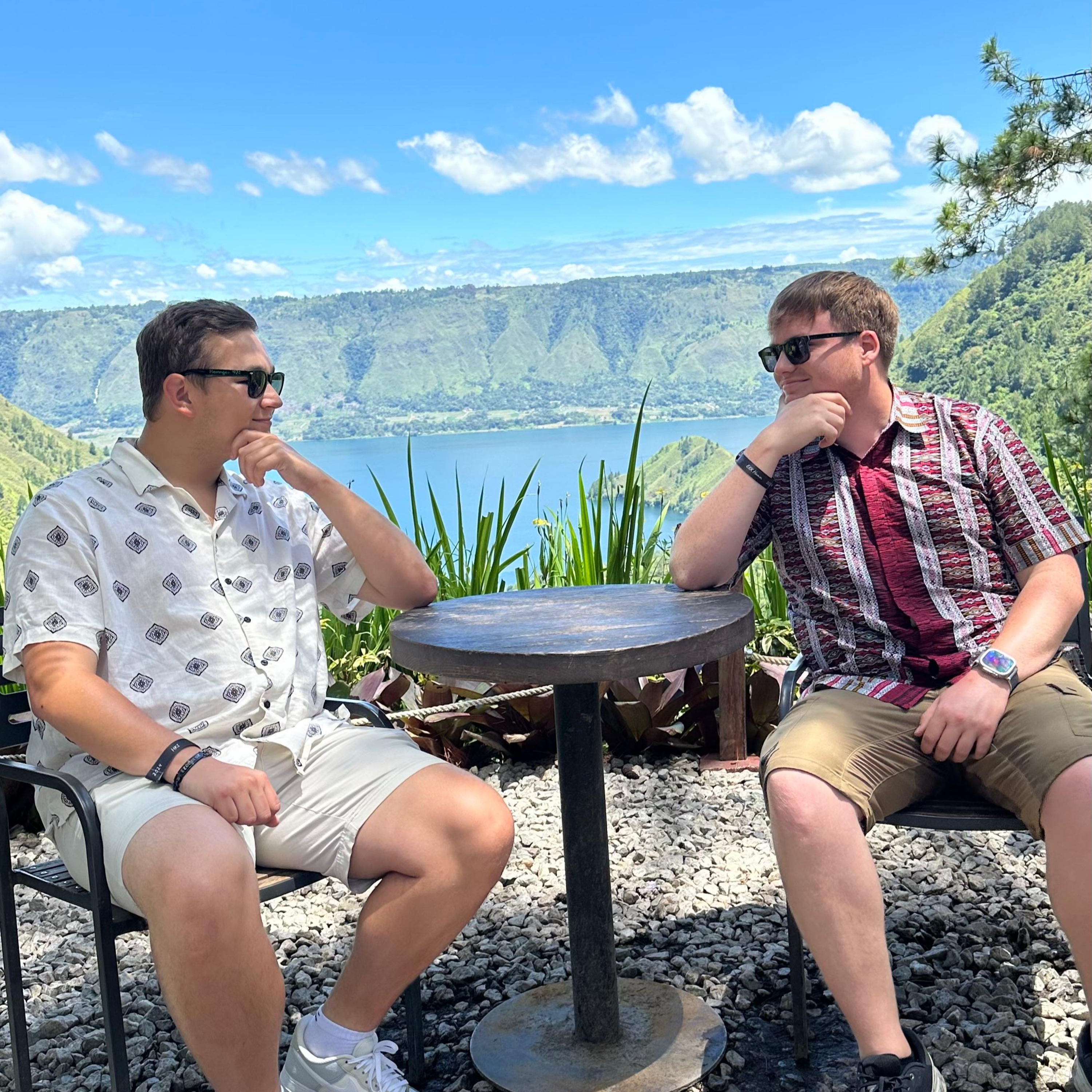 Zwei dicke ein Gedanke