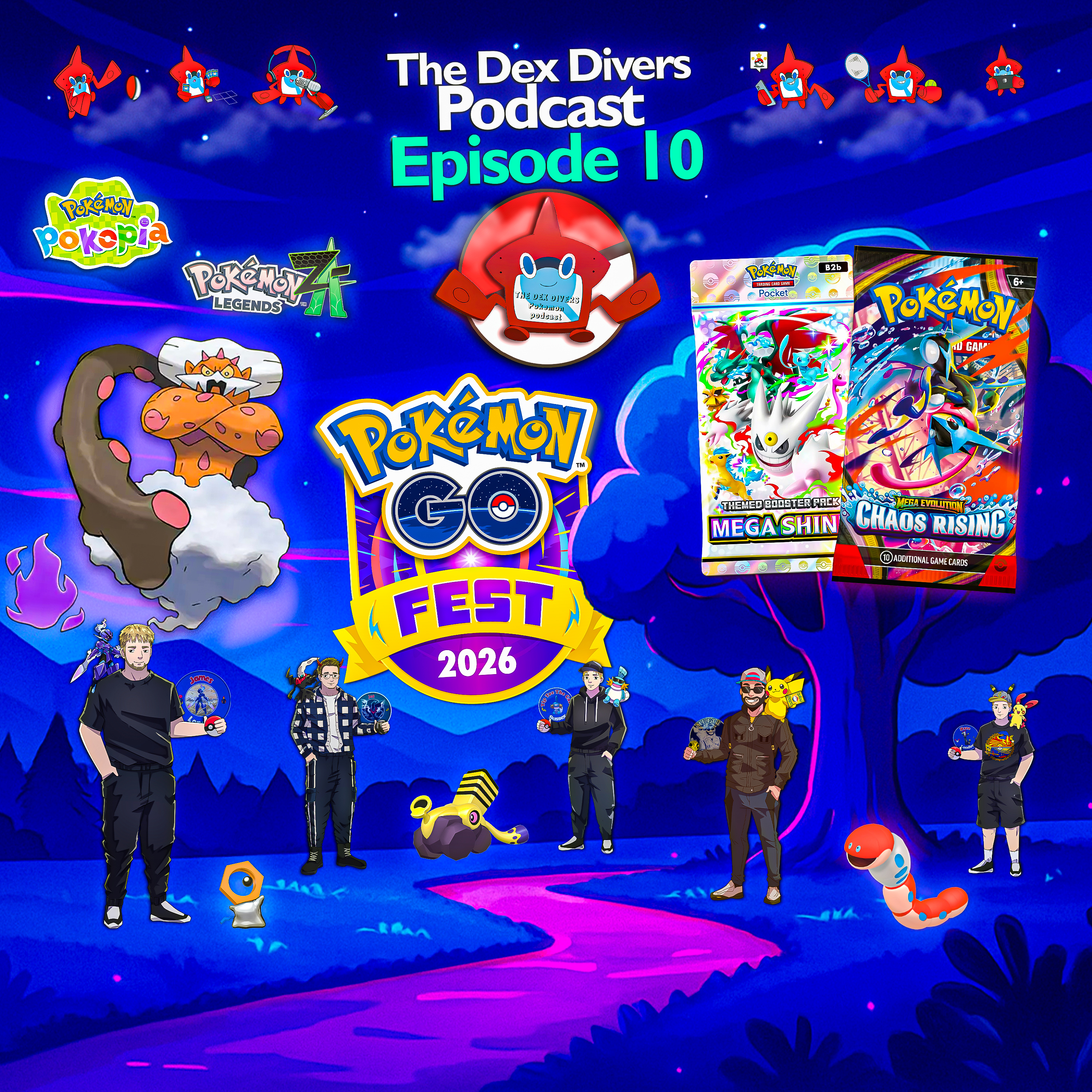 Team Rocket Takeover, GO Fest Updates & TCG Takes! | Dex Divers Podcast #10 episode artwork