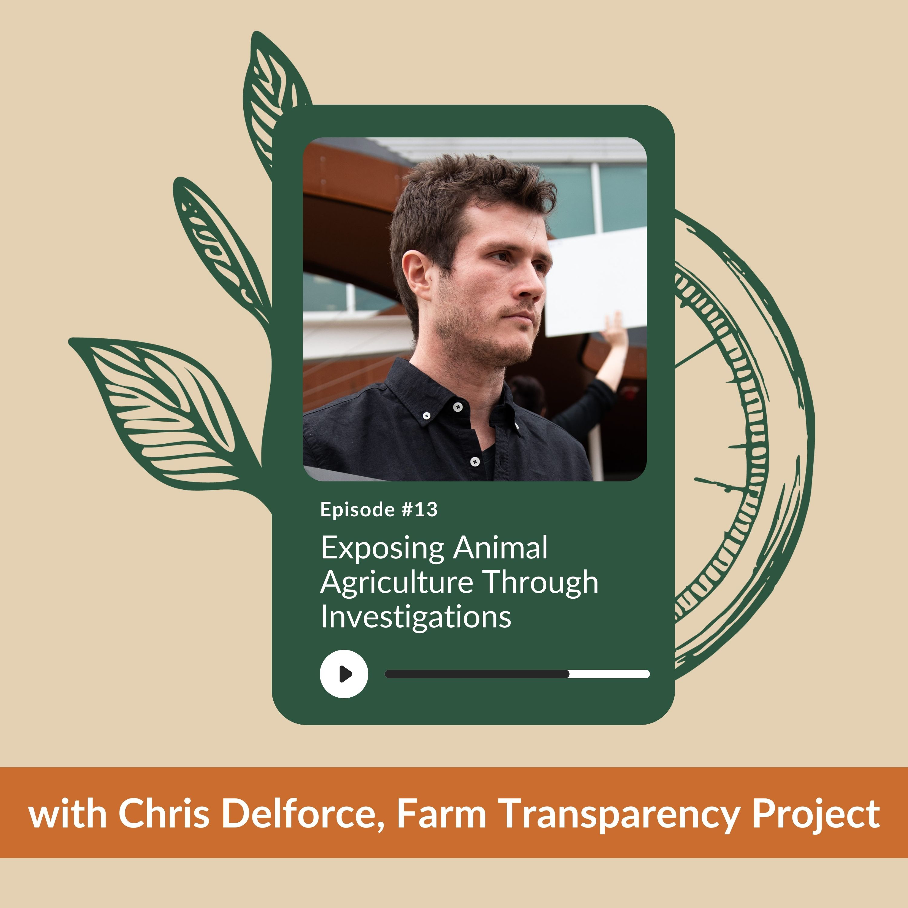 Ep 13 - Exposing Animal Agriculture Through Investigations with Chris Delforce, Farm Transparency Project episode artwork