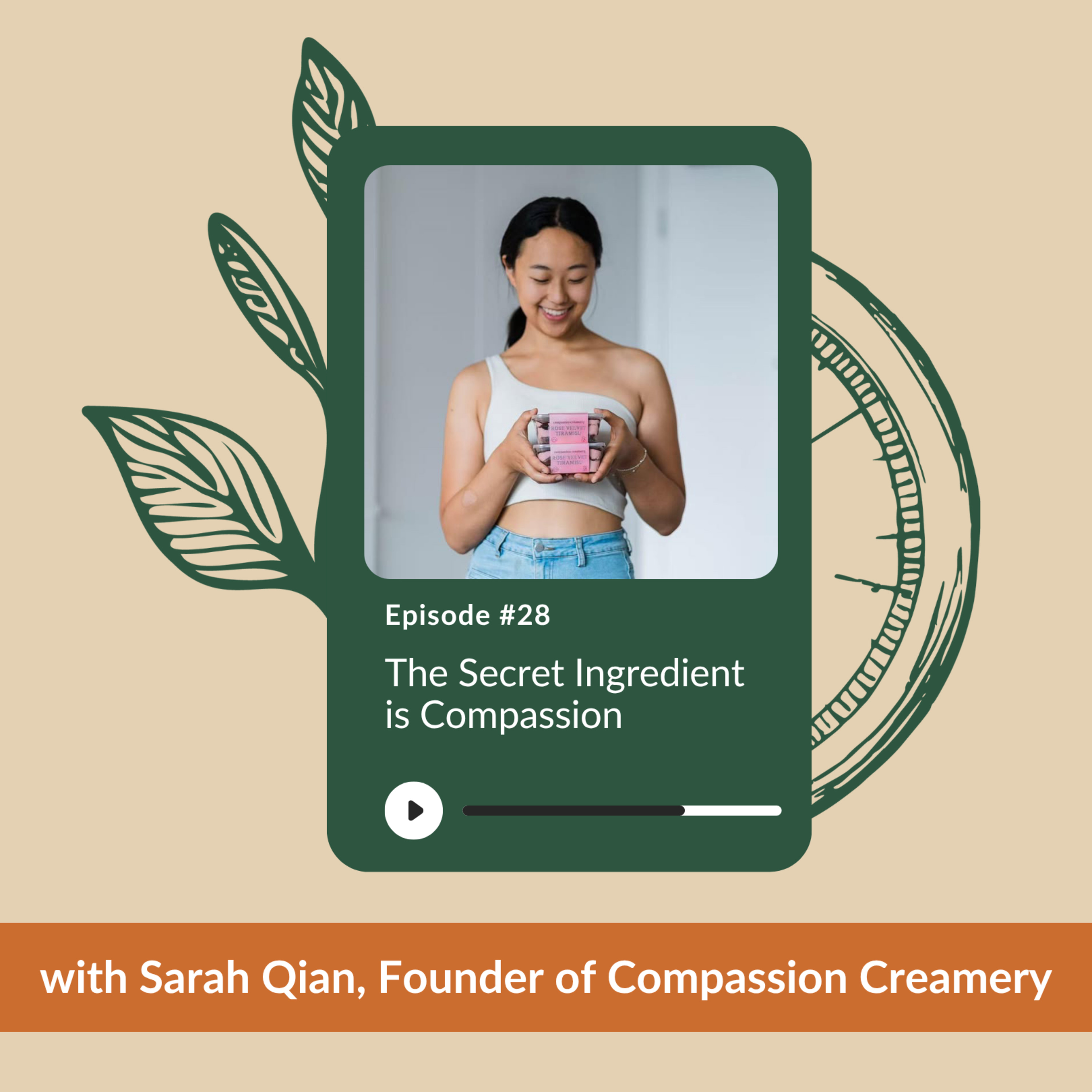 Ep 28 - The Secret Ingredient is Compassion | Sarah Qian | Compassion Creamery episode artwork