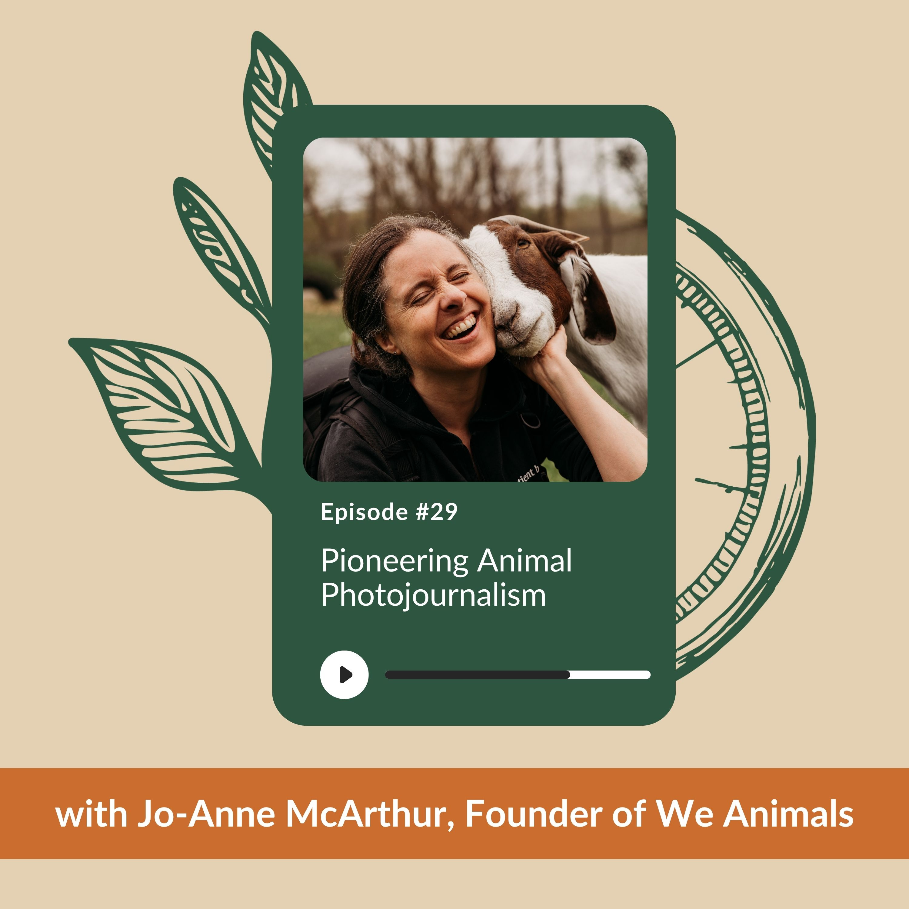 Ep 29 - Pioneering Animal Photojournalism | Jo-Anne McArthur | We Animals episode artwork