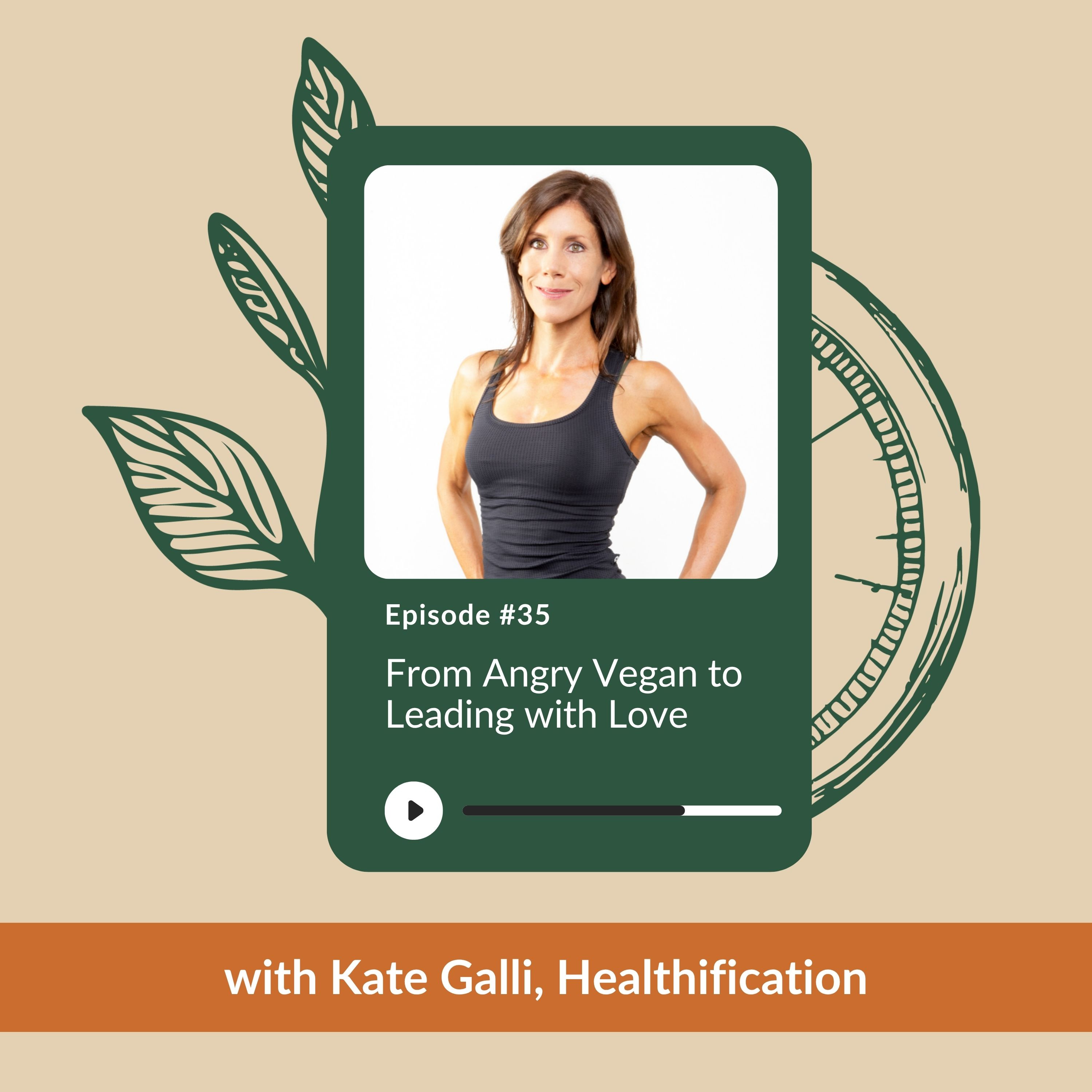 Ep 35 - From Angry Vegan to Leading with Love | Kate Galli | Healthification episode artwork