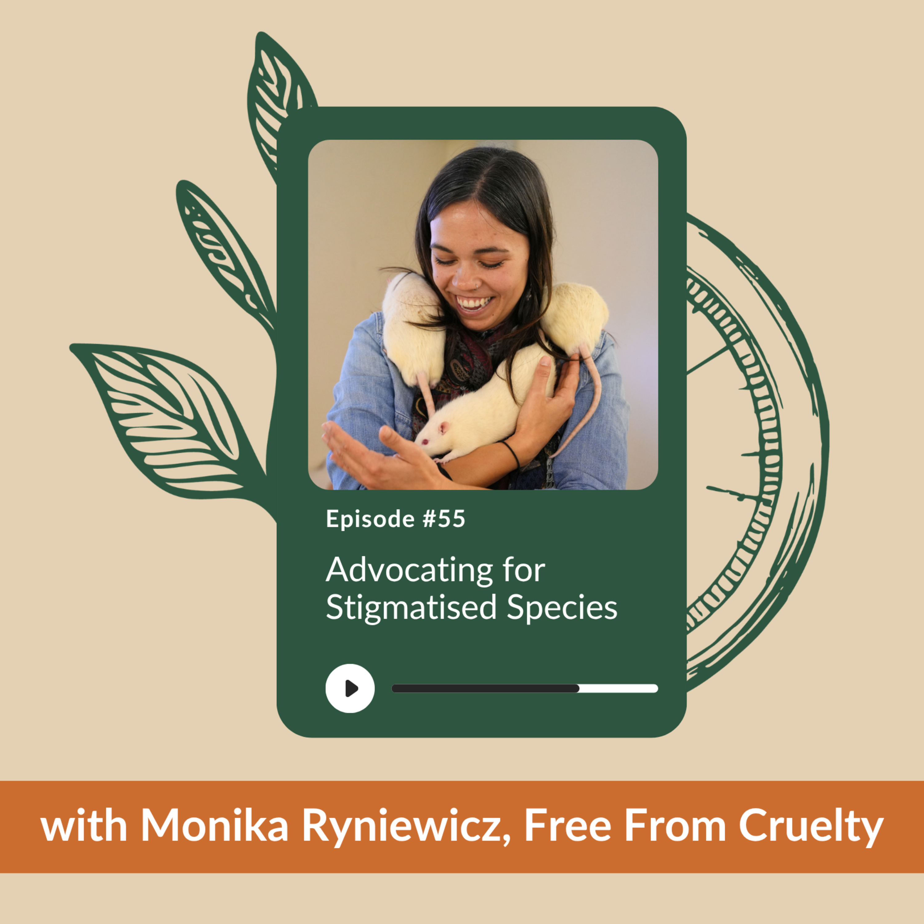Ep 55 - Advocating for Stigmatised Species | Monika Ryniewicz | Ex-research Rats and Urban Pigeons episode artwork