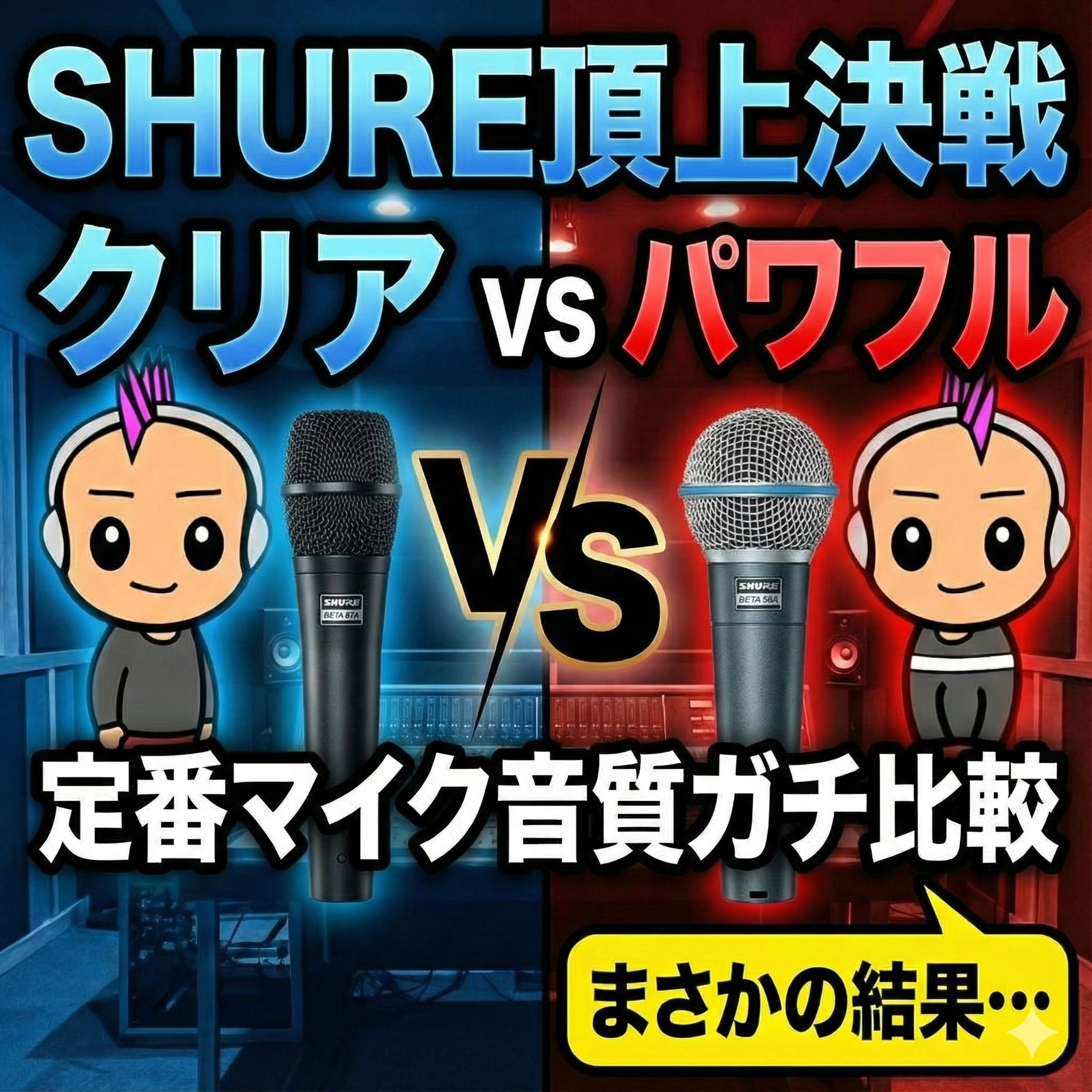 音質劇変！SHURE BETA58A vs BETA87A【マイク選びで失敗しないコツ】