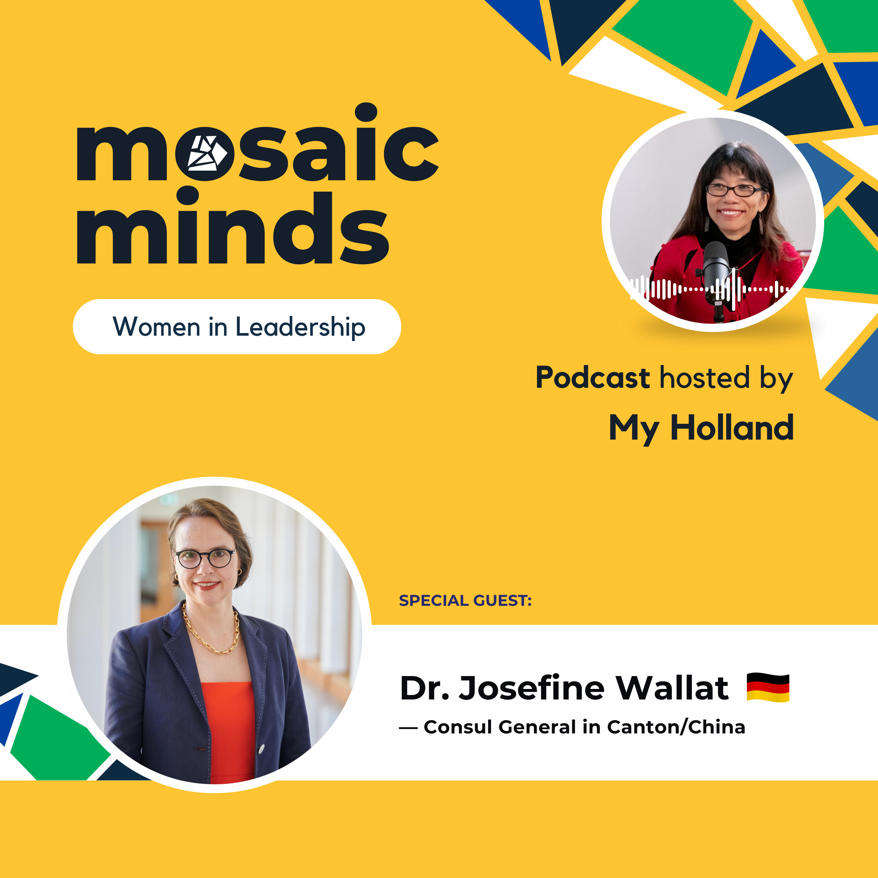 Beyond Diplomacy: Josefine Wallat on Leadership, Culture & Finding Your Voice | Mosaic Minds episode artwork