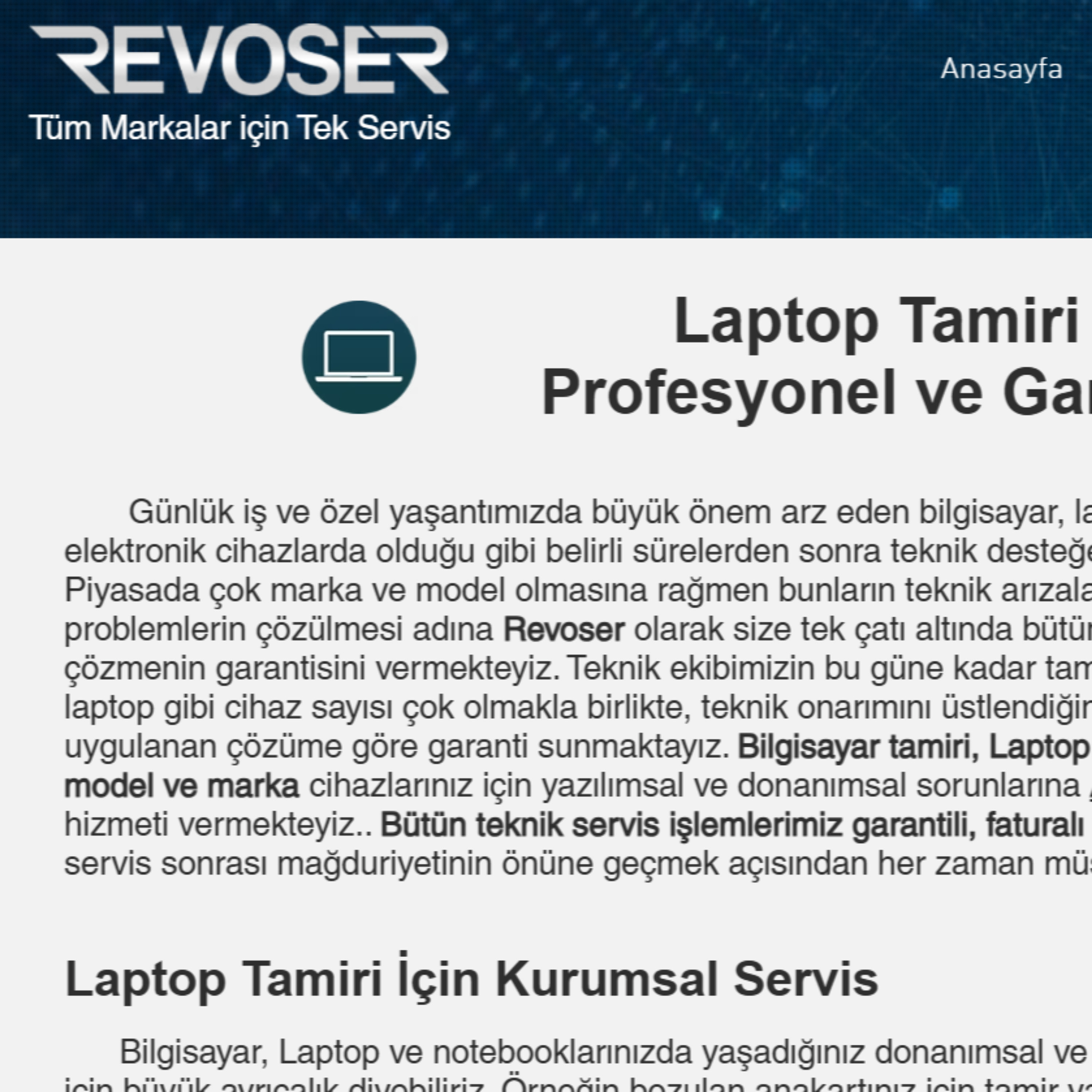 Ankara Laptop Tamiri - Revoser episode artwork
