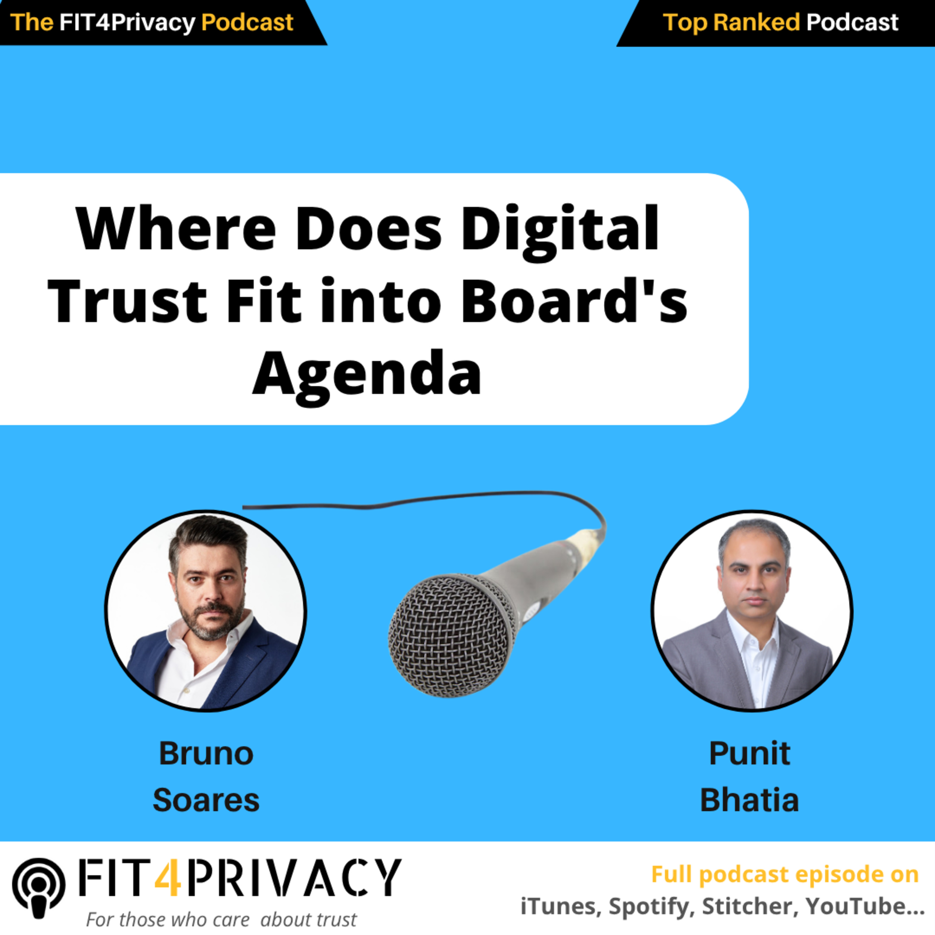 Where Does Digital Trust Fit into Board's Agenda with Bruno Soares and Punit Bhatia in the FIT4PRIVACY Podcast E146 S06