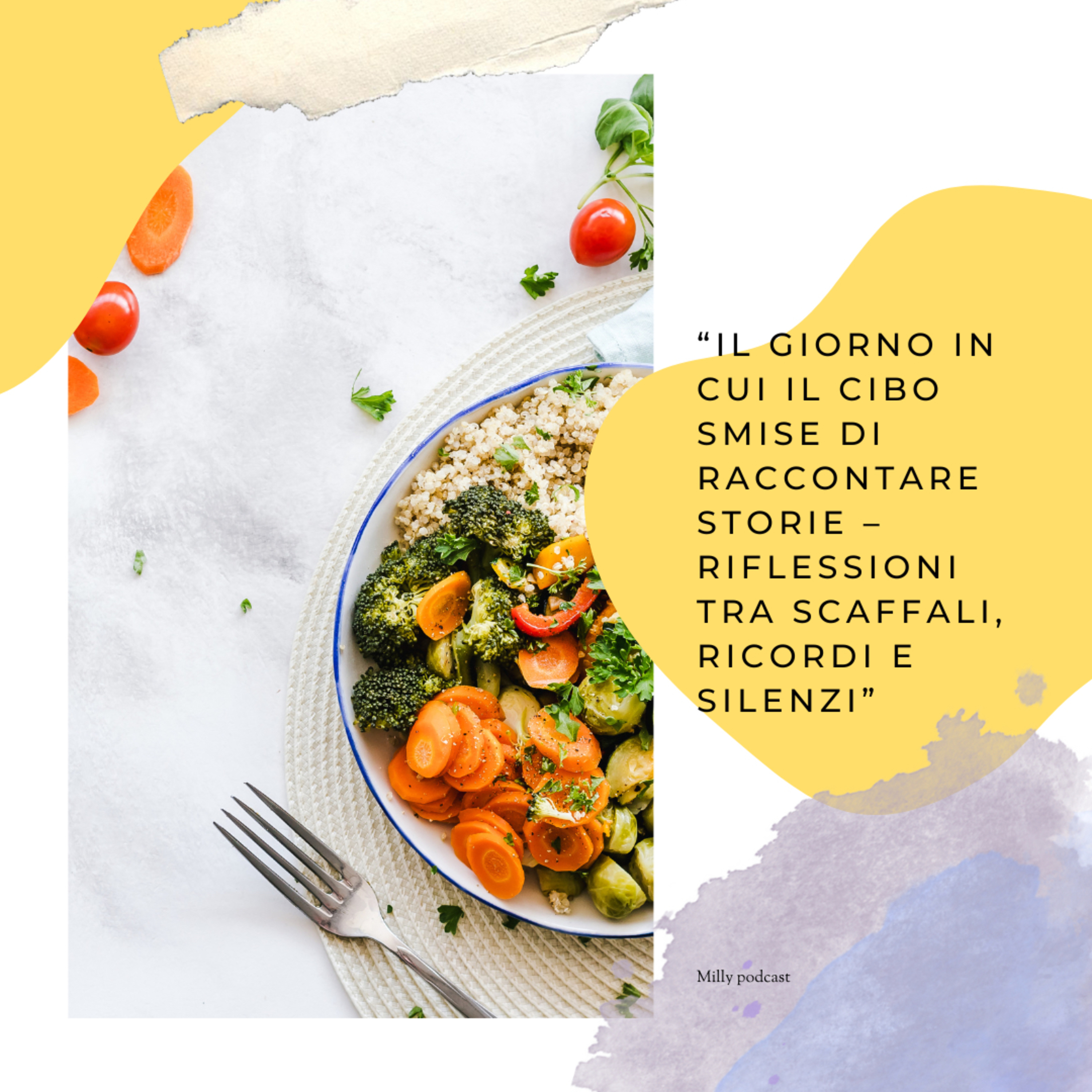 “Il giorno in cui il cibo smise di raccontare storie – Riflessioni tra scaffali, ricordi e silenzi”
