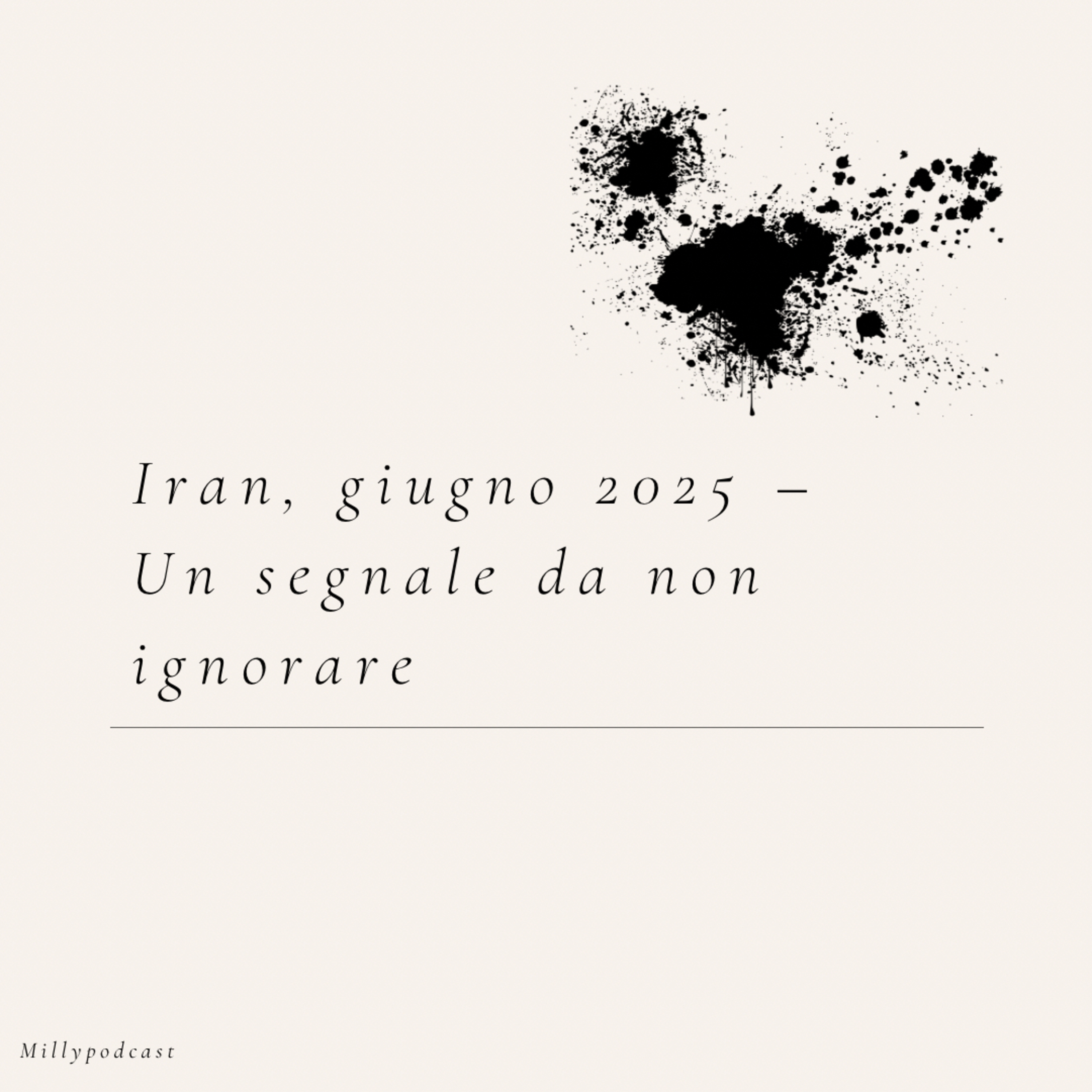 Iran, giugno 2025 – Un segnale da non ignorare
