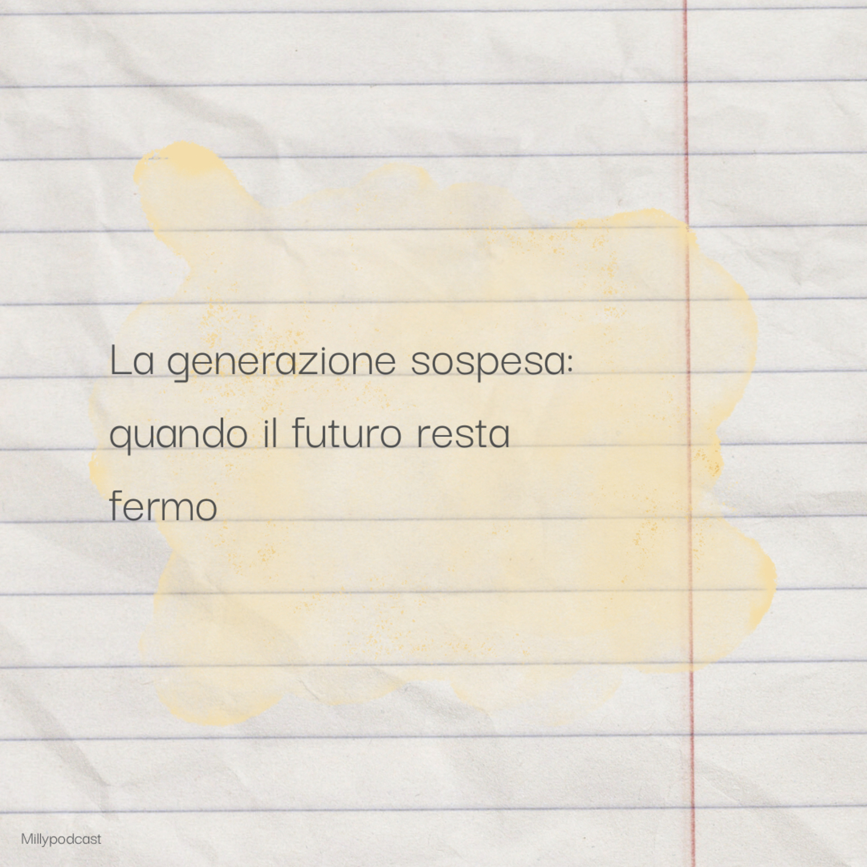 La generazione sospesa: quando il futuro resta fermo