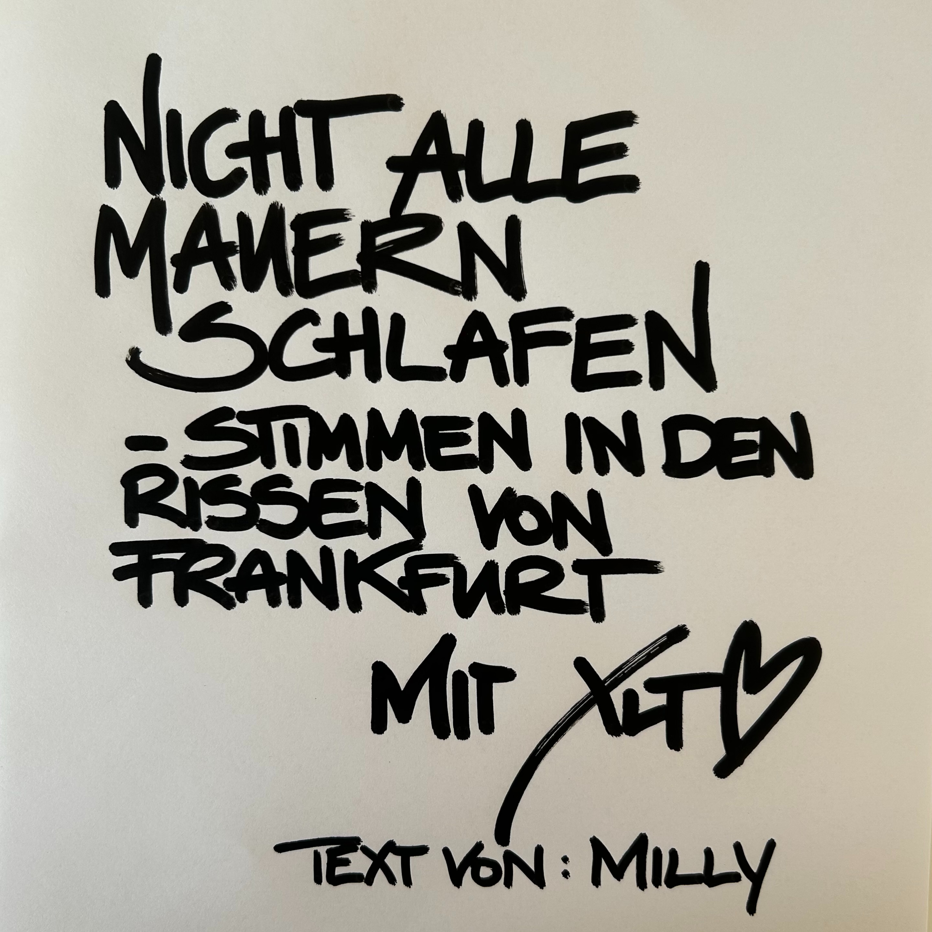 Nicht alle Mauern schlafen – Stimmen aus den Rissen von Frankfurt mit XLT