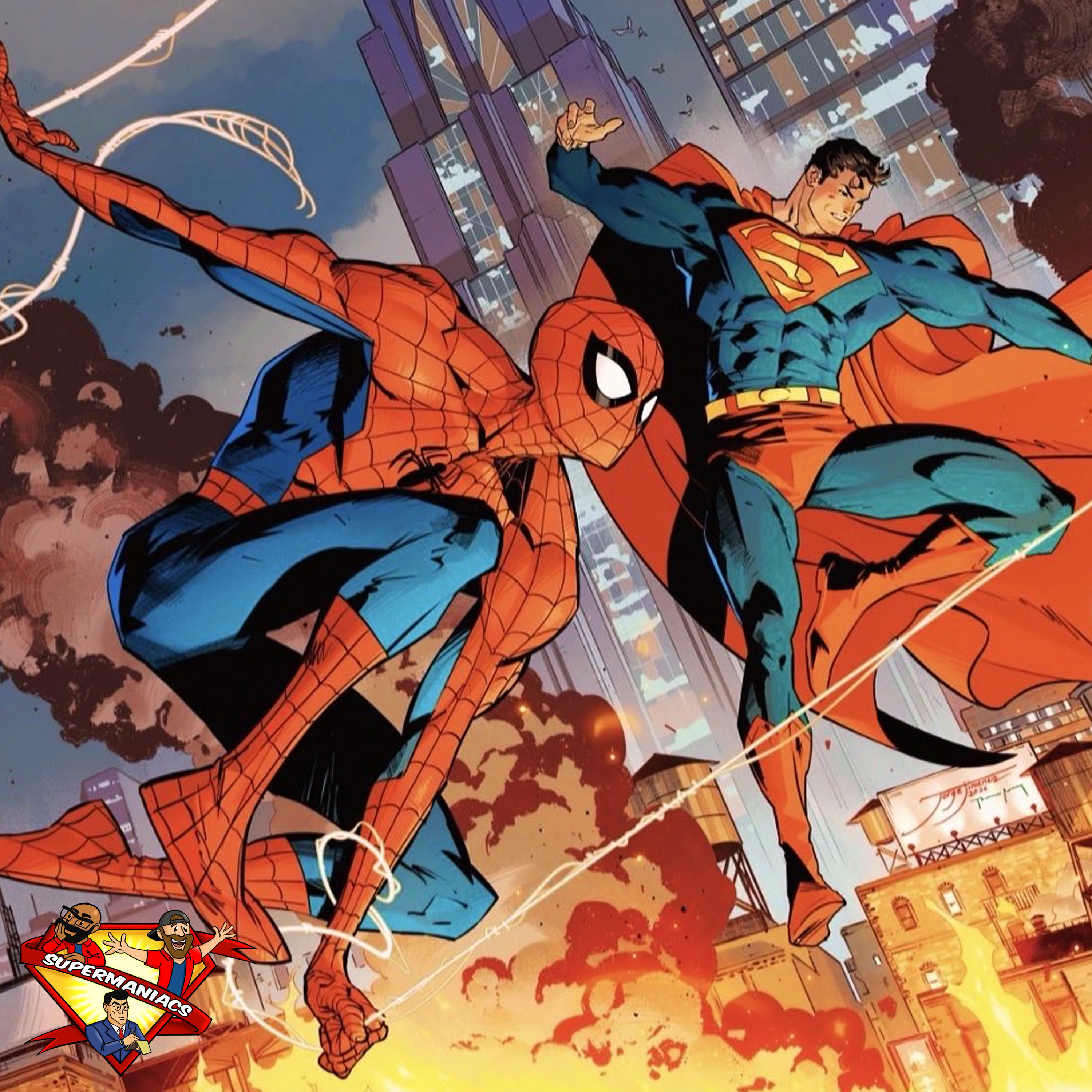 DC’s 2026 SUPERMAN/SPIDER-MAN Comic Book Crossover episode artwork