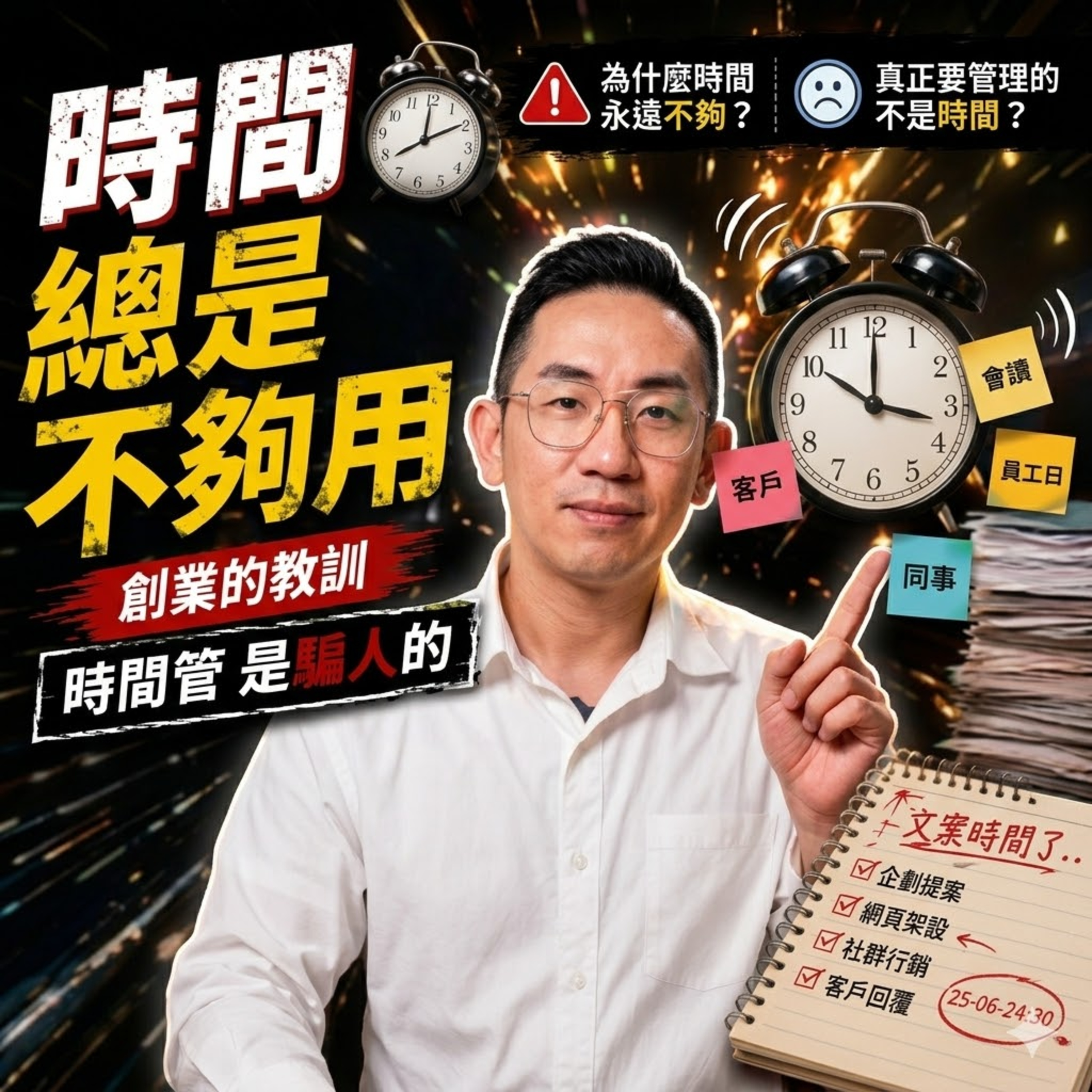 賺錢︱時間總是不夠用 創業的教訓 時間管理是騙人的︱粵語 episode artwork