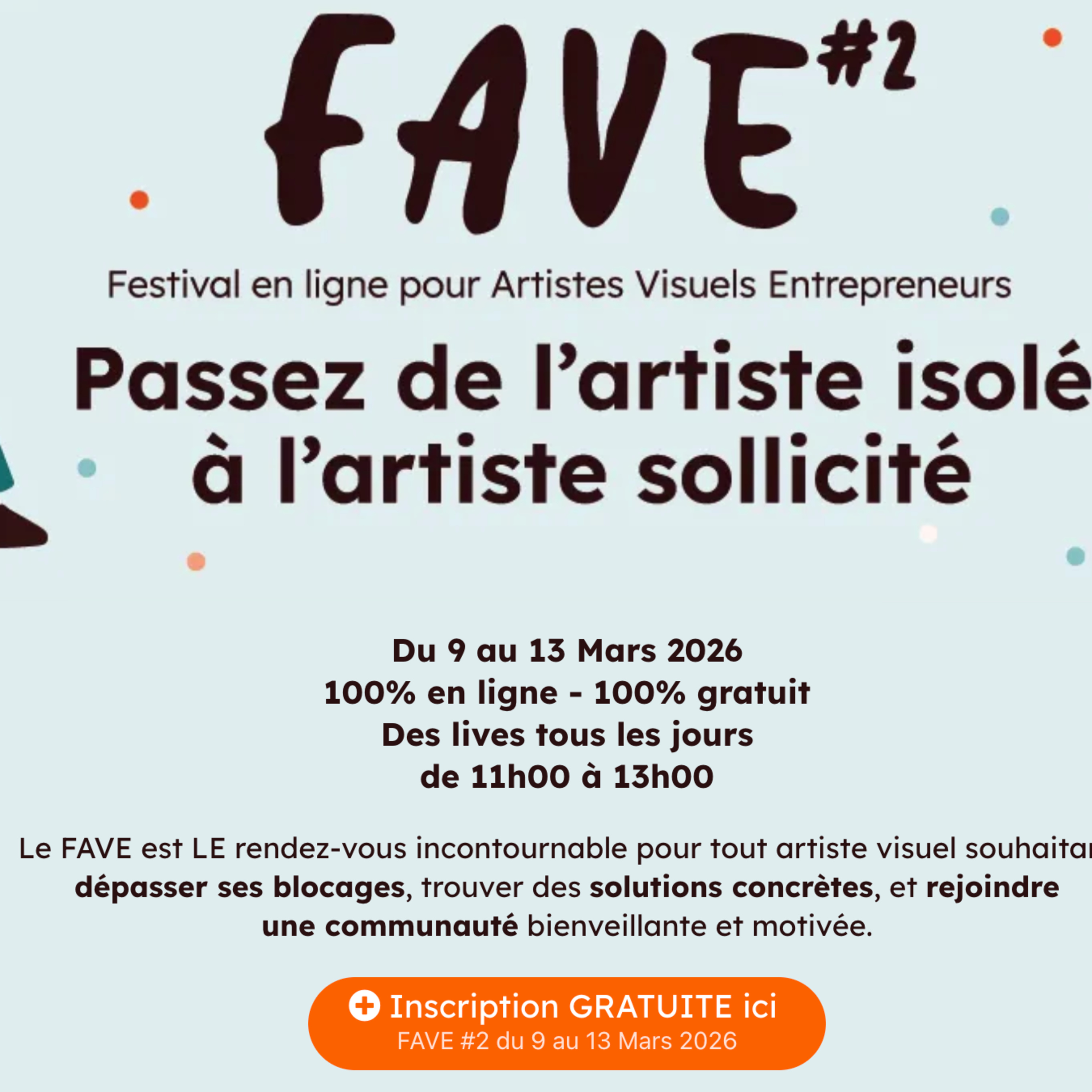 FAVE #2, festival en ligne pour les artistes ! episode artwork