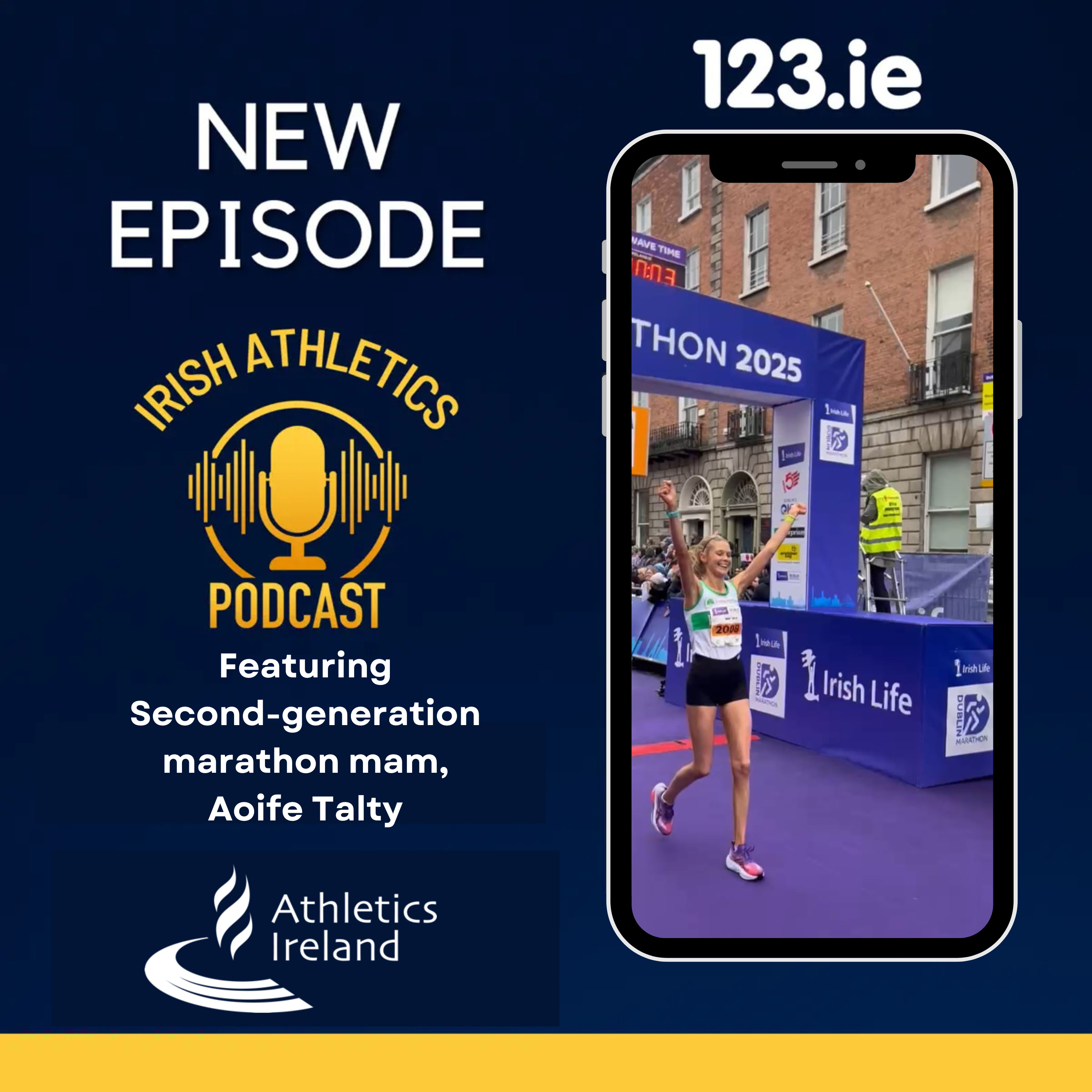 Second-generation Dublin marathon mam, Aoife Talty