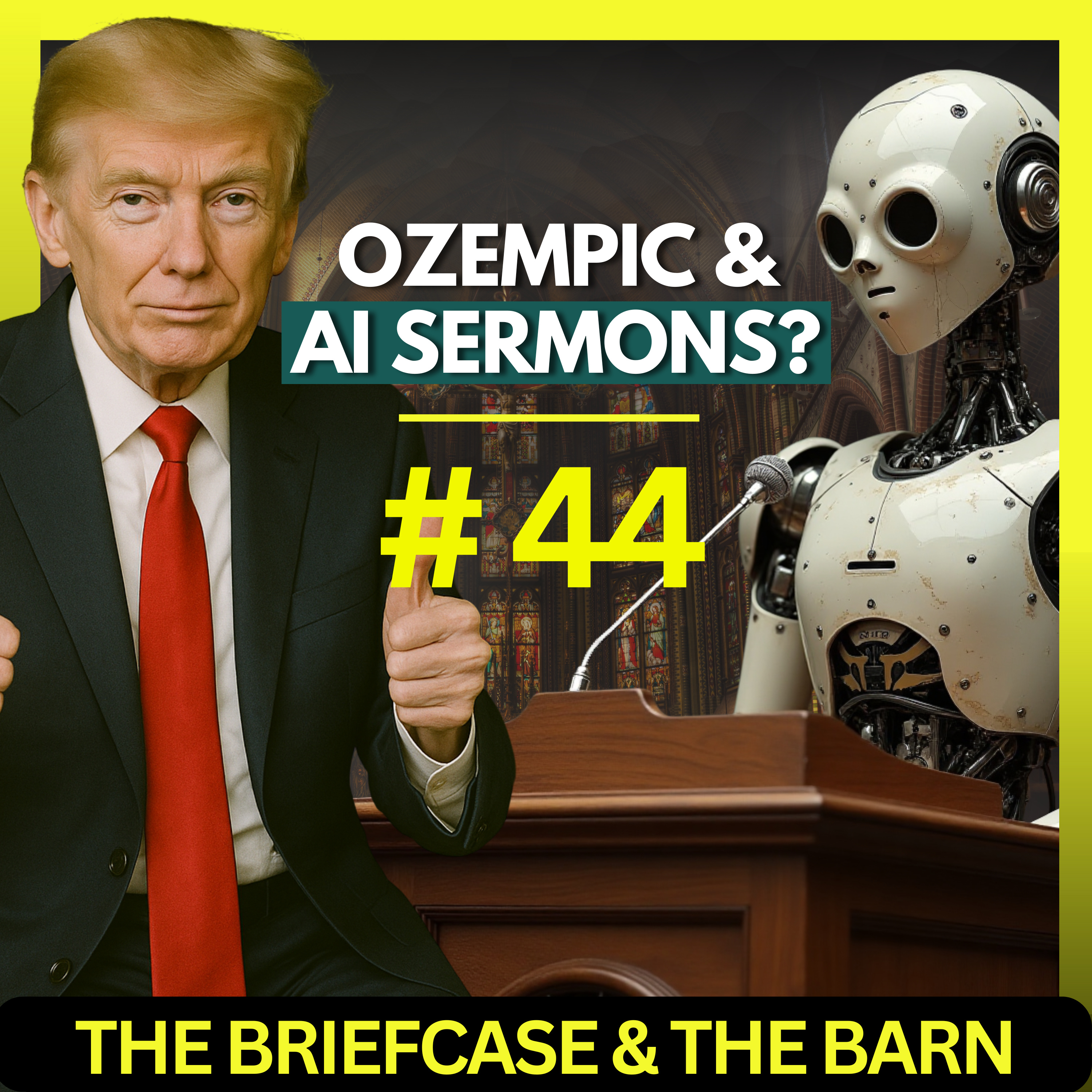 Trump, Ozempic & AI Sermons – The Briefcase and the Barn – Ep 44 episode artwork