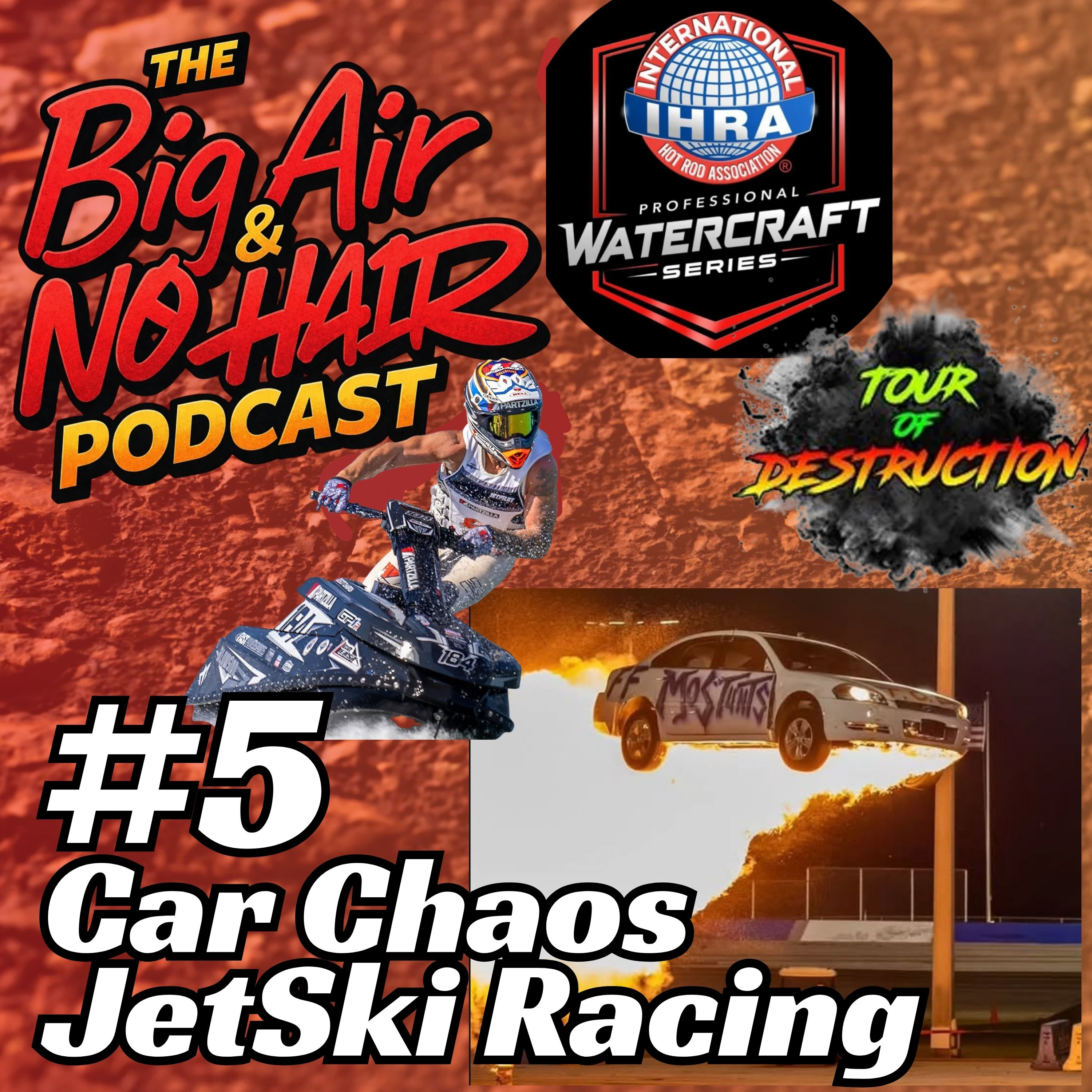 #5 Car Chaos JetSki Racing, Big Air No Hair