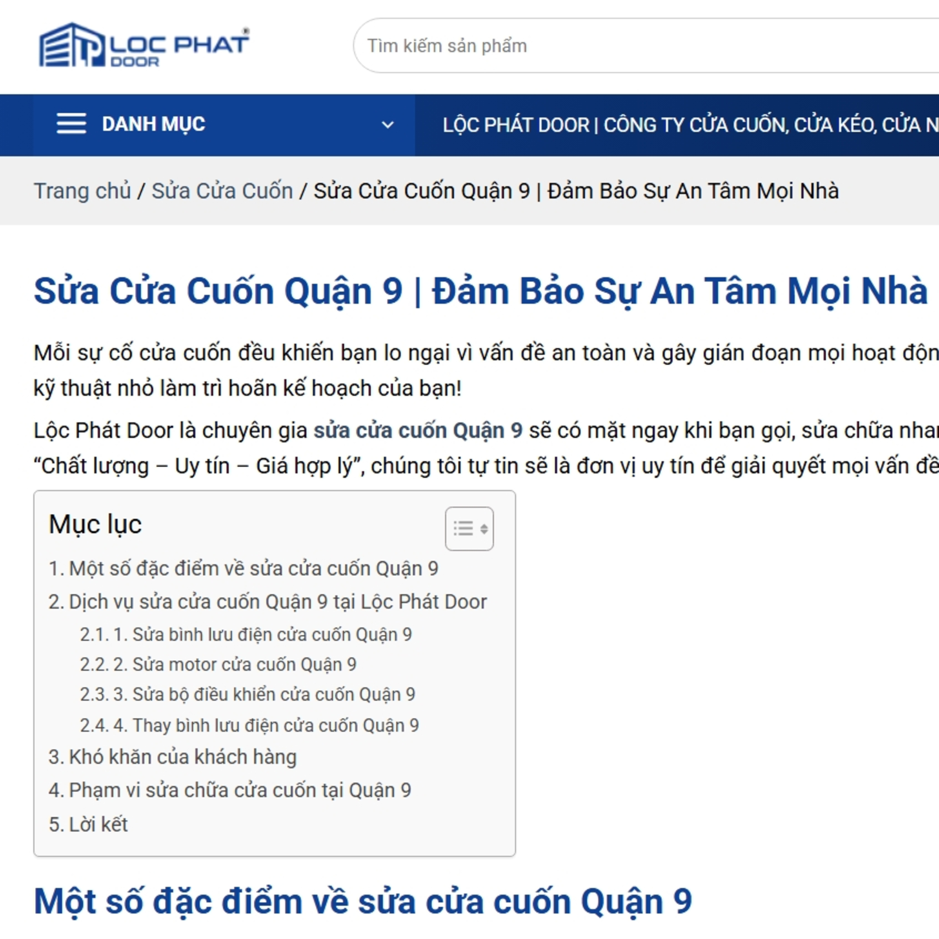 Lộc Phát Door Công ty cửa cuốn, cửa kéo, cửa nhôm