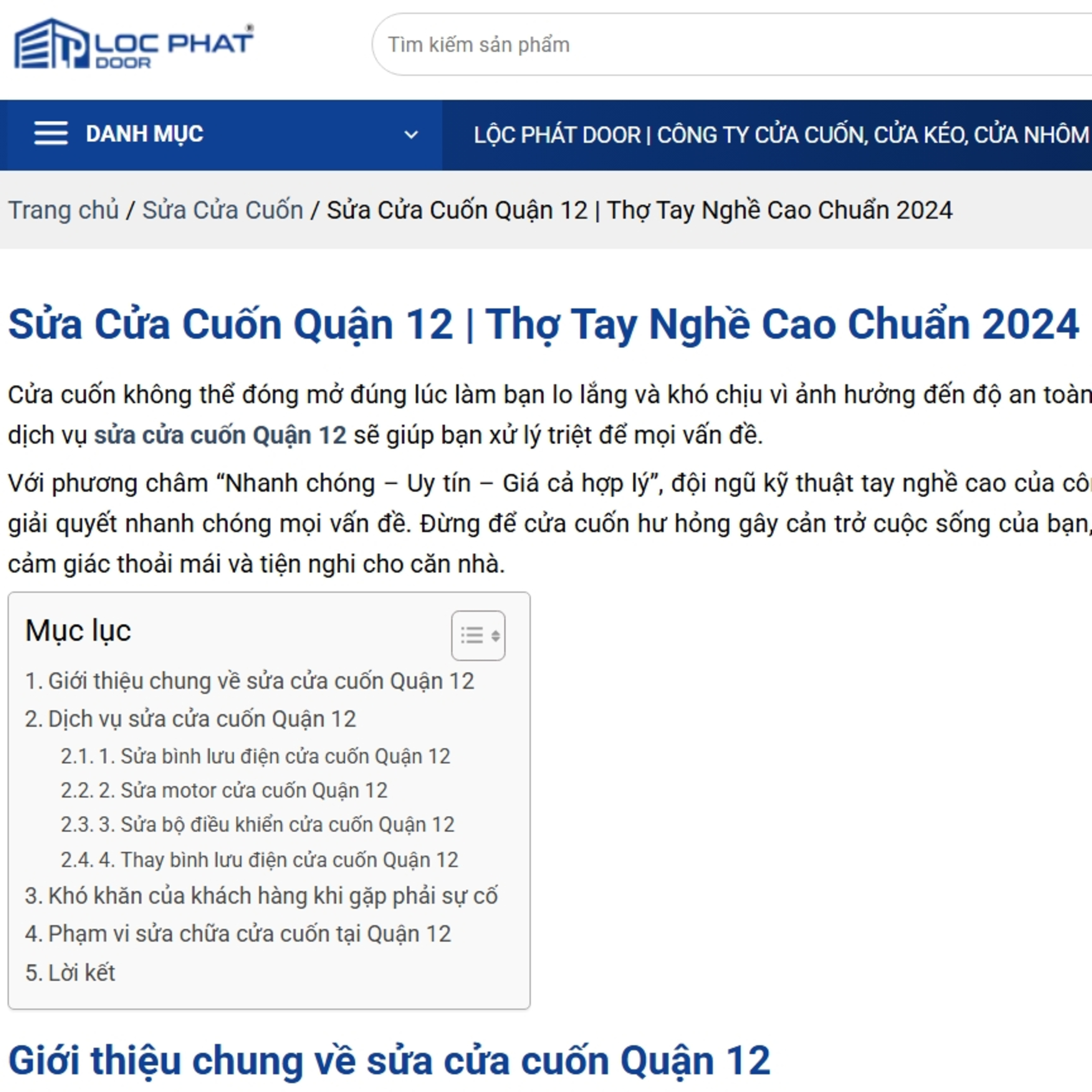 Lộc Phát Door Công ty cửa cuốn, cửa kéo, cửa nhôm