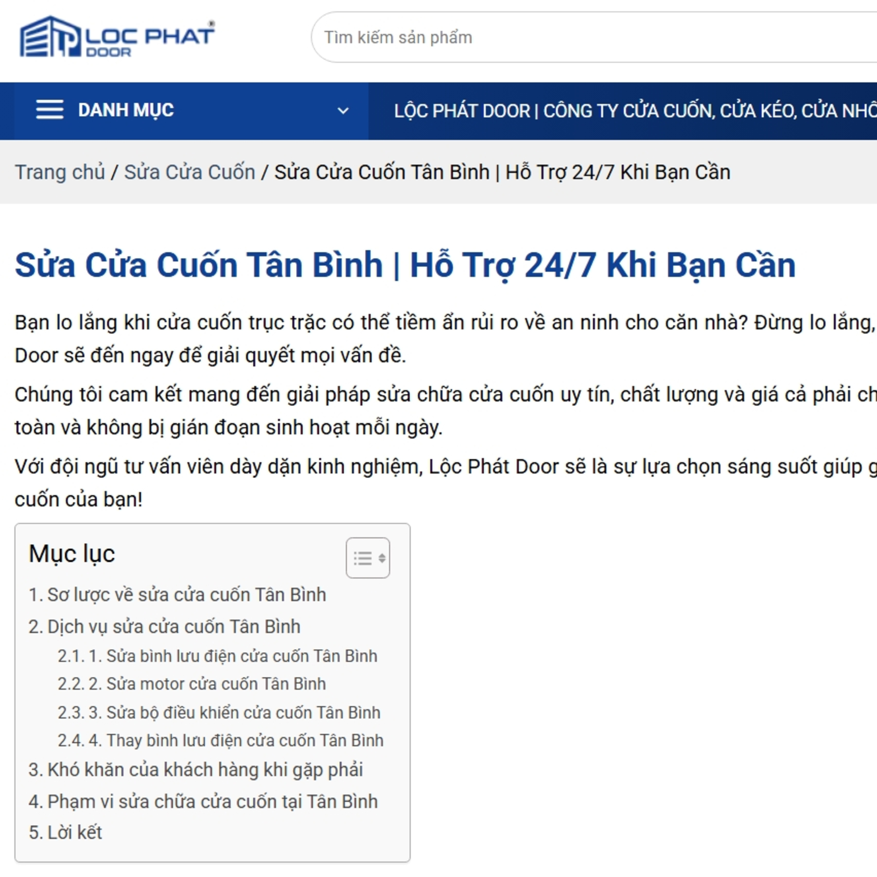Sửa chữa cửa cuốn Tân Bình episode artwork