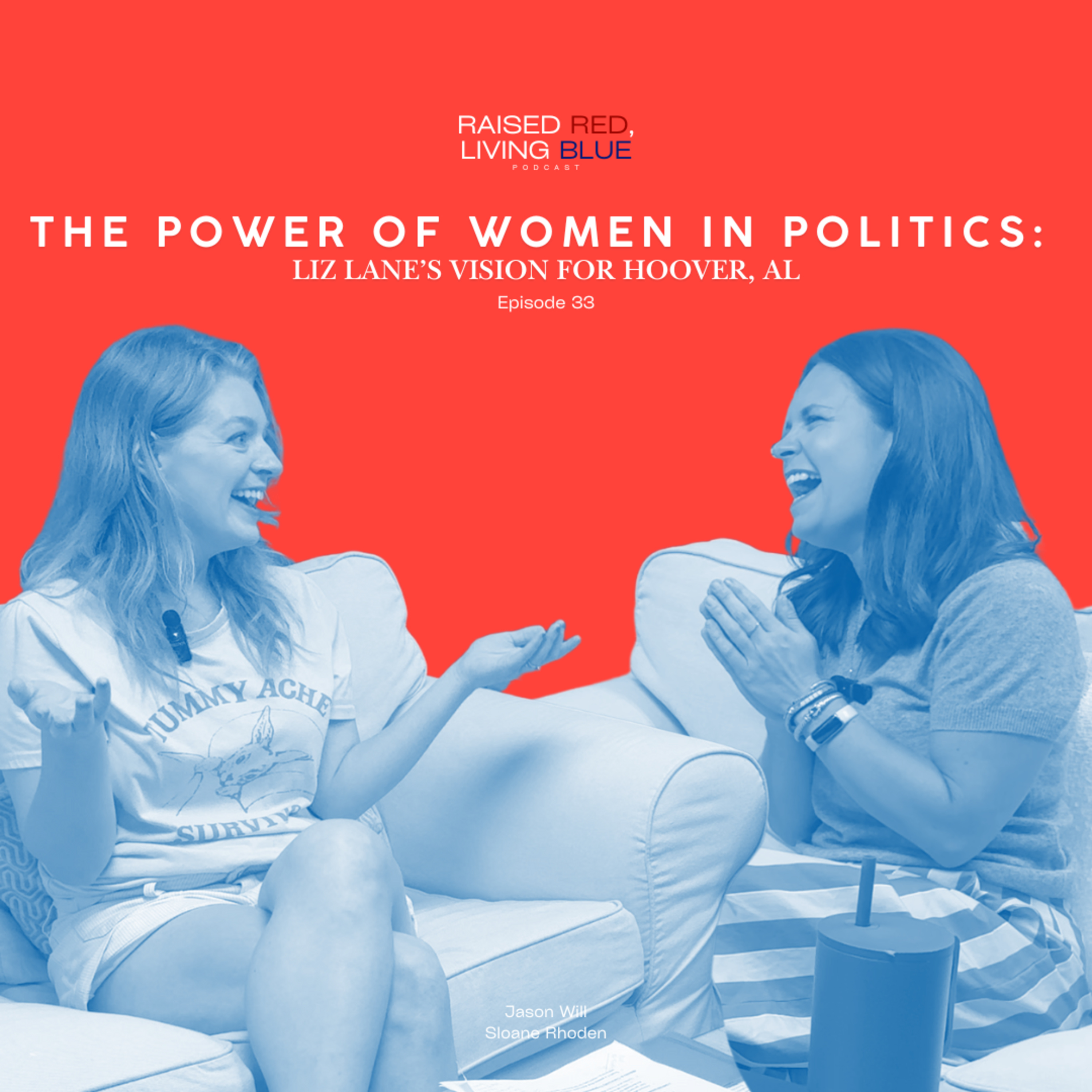 Raised Red, Living Blue