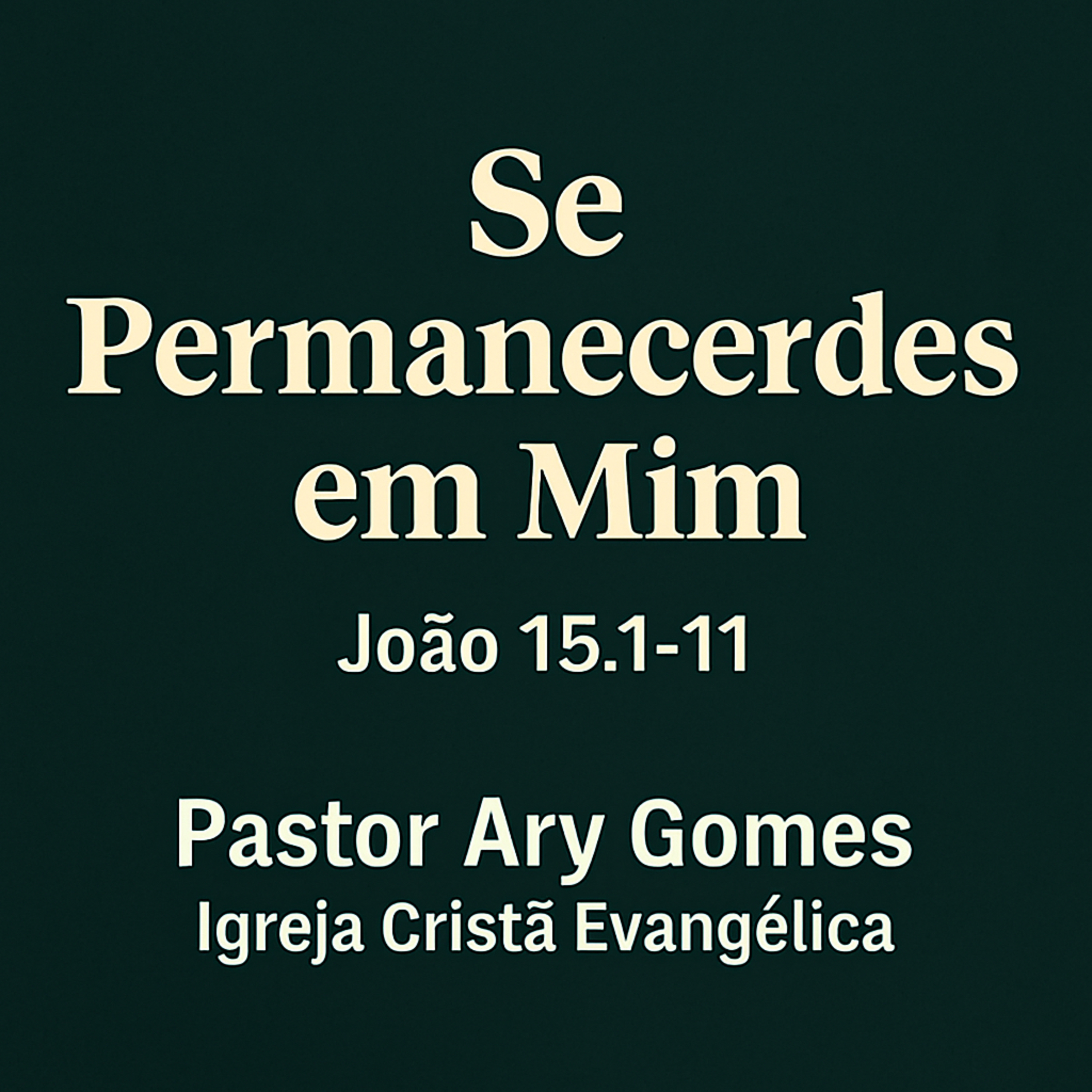 EP666 João 15. 1-11 - Se Permanecerdes em Mim episode artwork