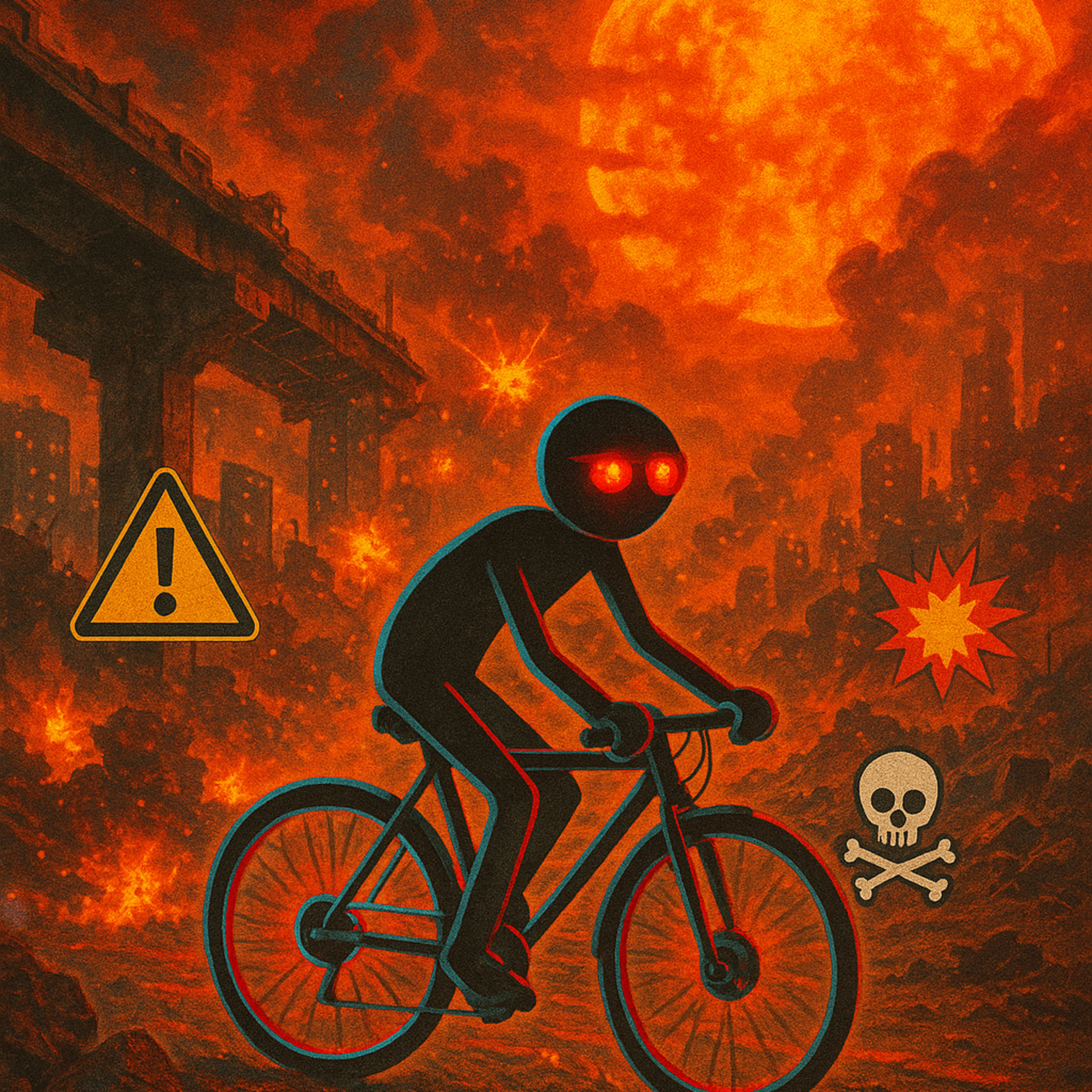 my bike ride home aka JC FENDS off SPONtaneous comBUSTion whilst riding N 2 the SuN?! episode artwork