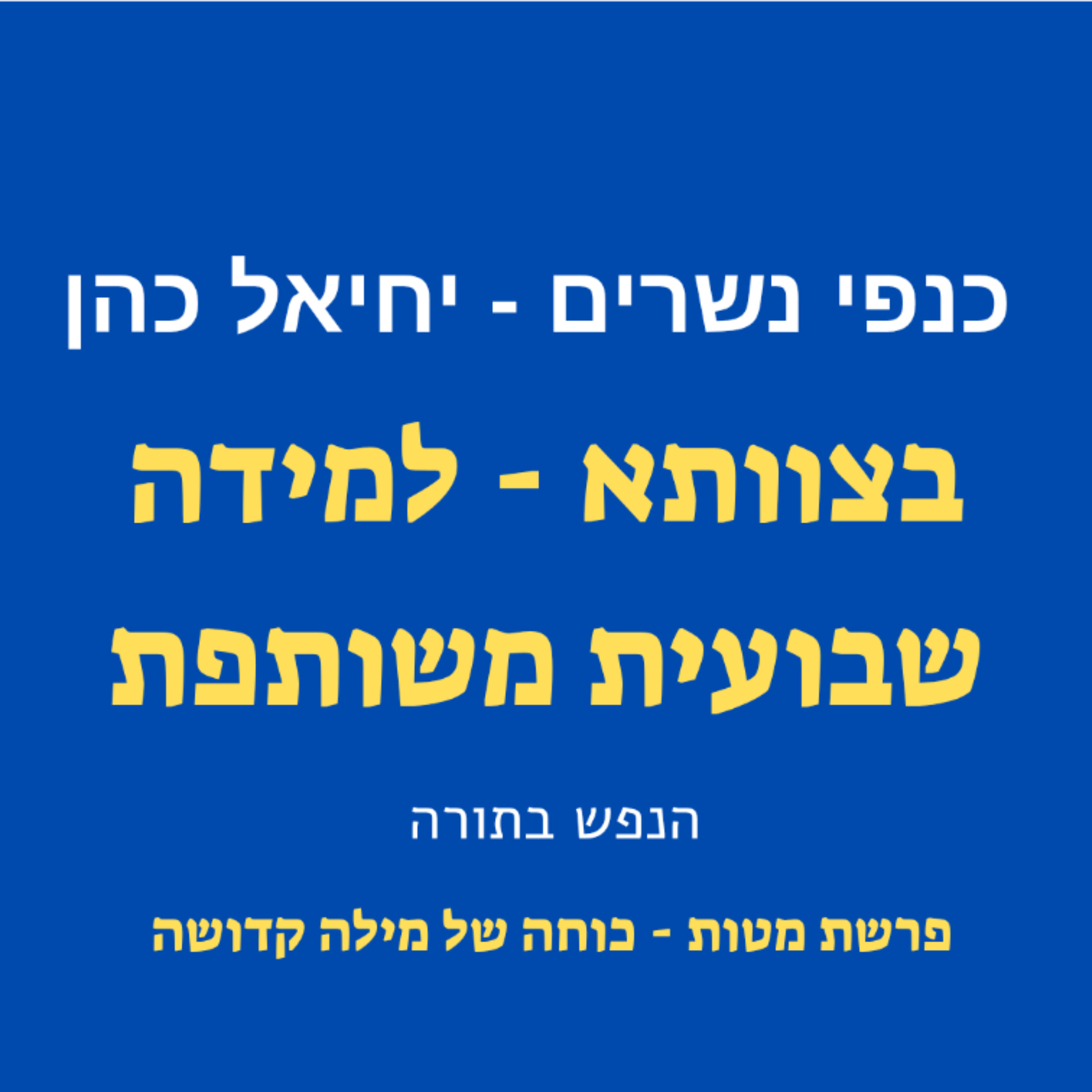 פרשת מטות - כוחה של מילה, מה הופך אדם לאמין? episode artwork