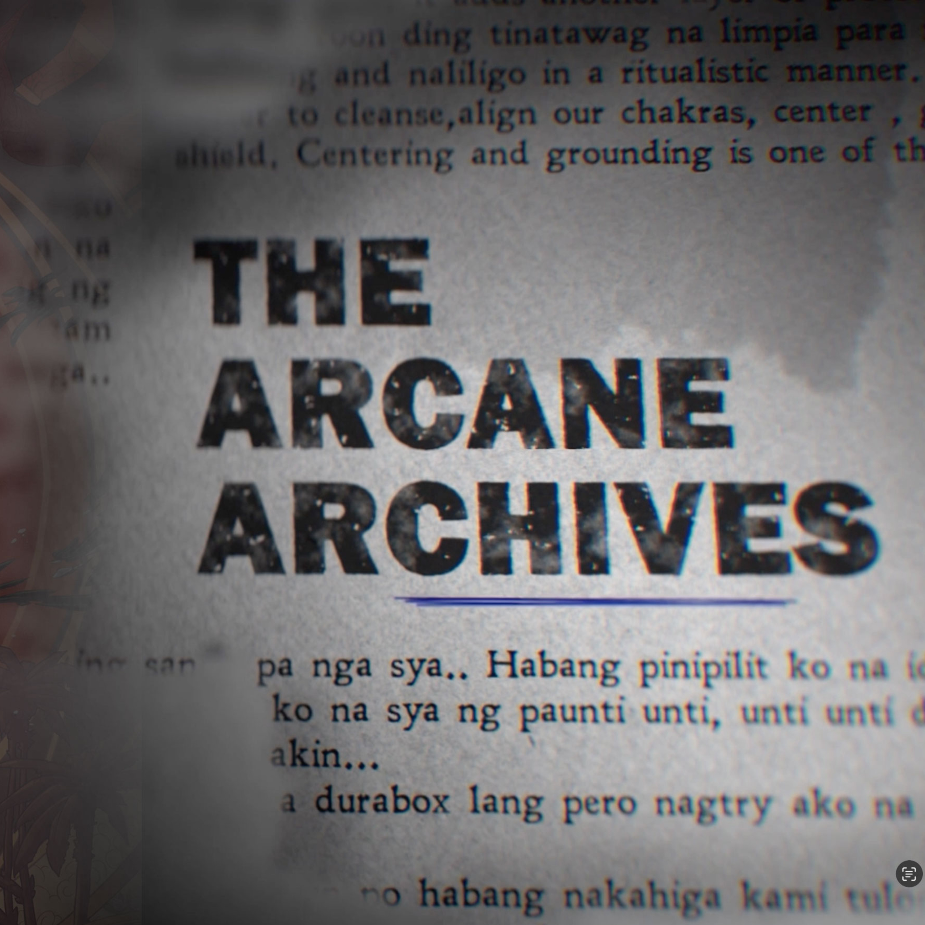The Arcane Archives 001 - Wincy Ong