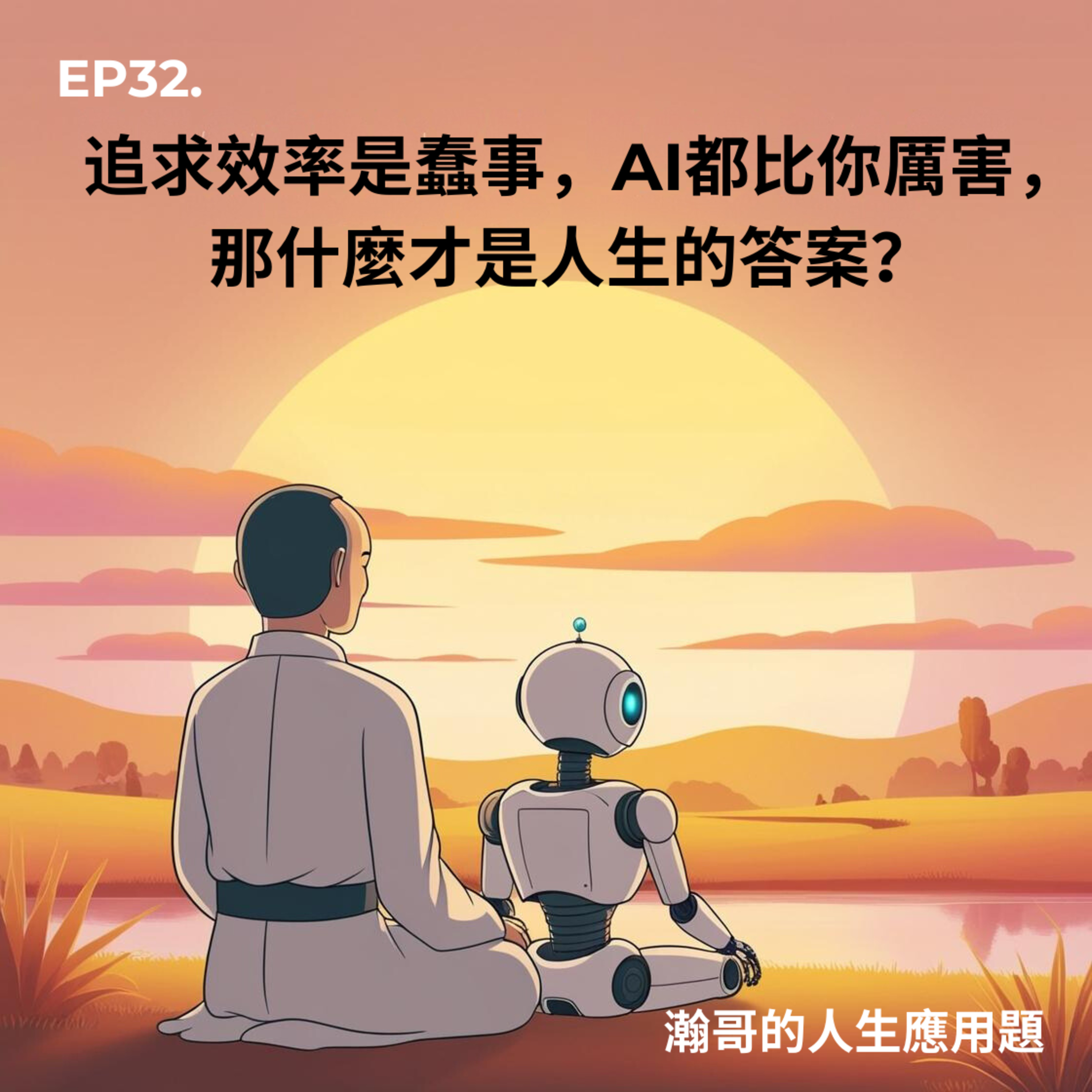 EP32. 追求效率是蠢事，AI都比你厲害，那什麼才是人生的答案？ episode artwork